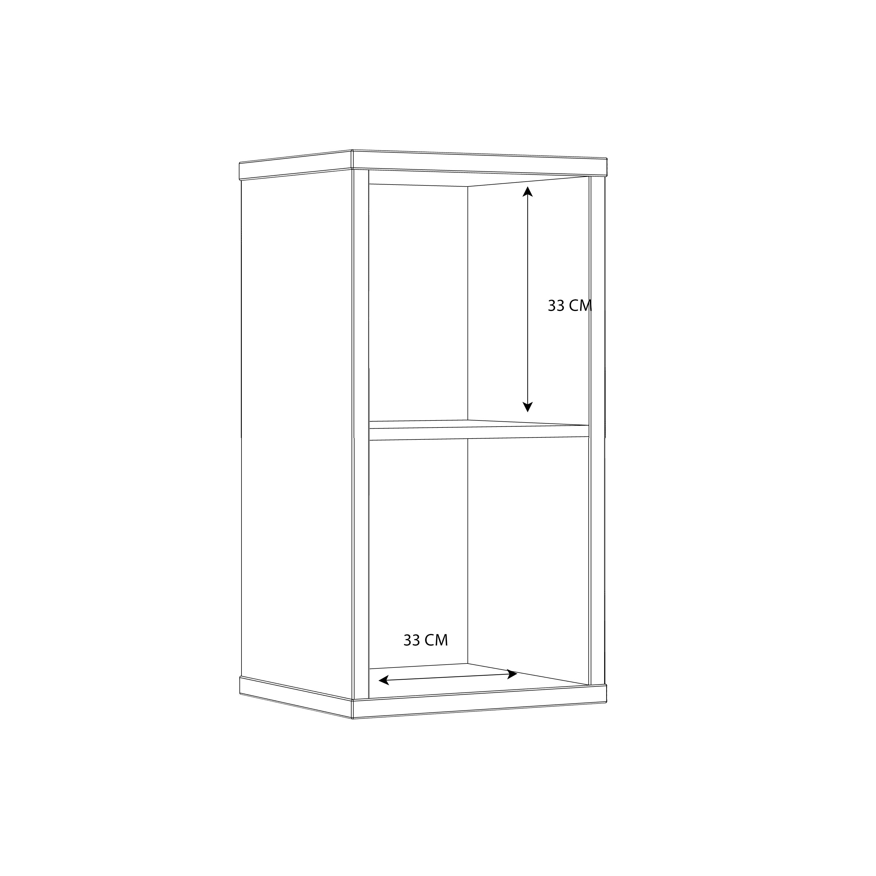 Mauro 1 Shelf Storage Unit in Blue