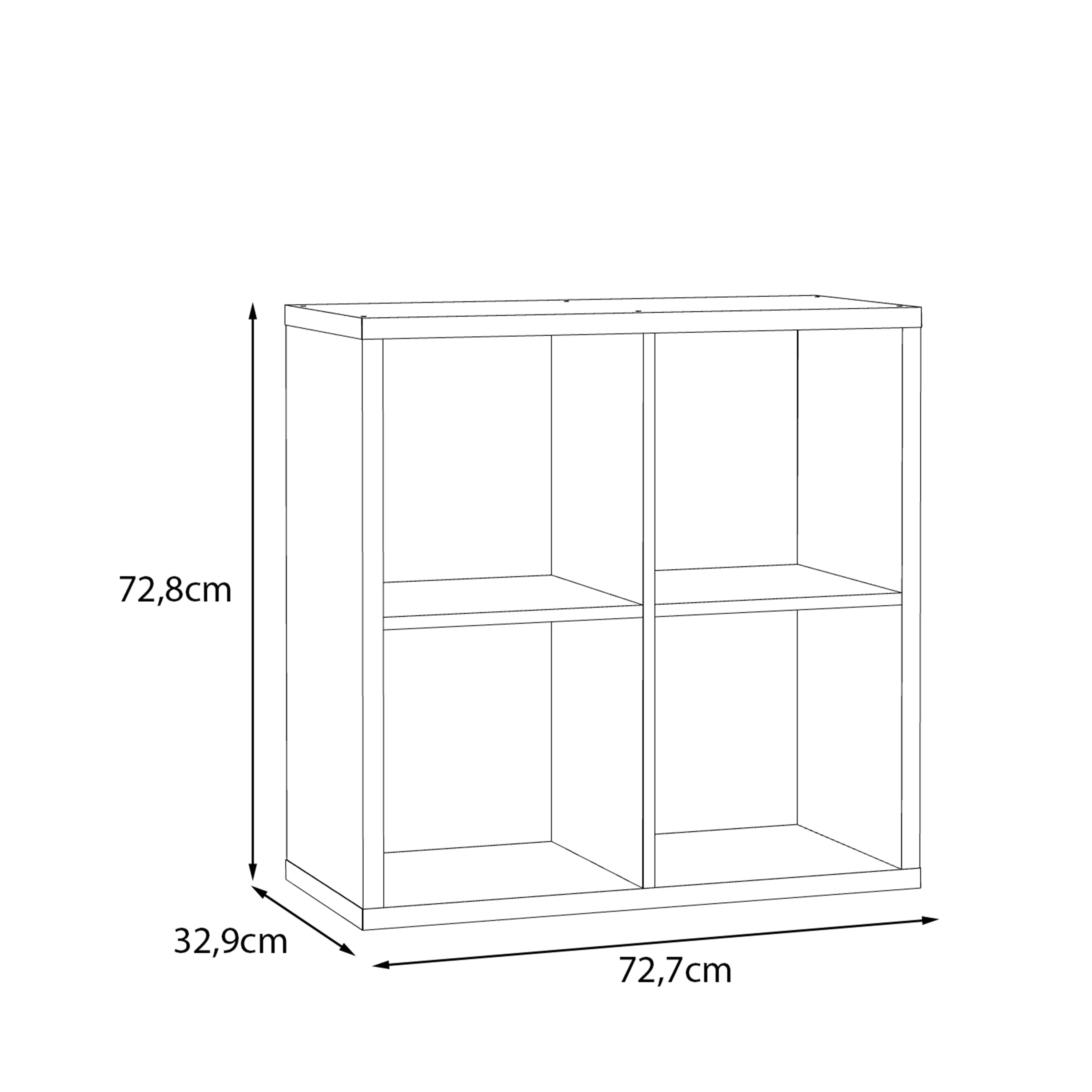 Mauro 2x2 Storage Unit in Sand