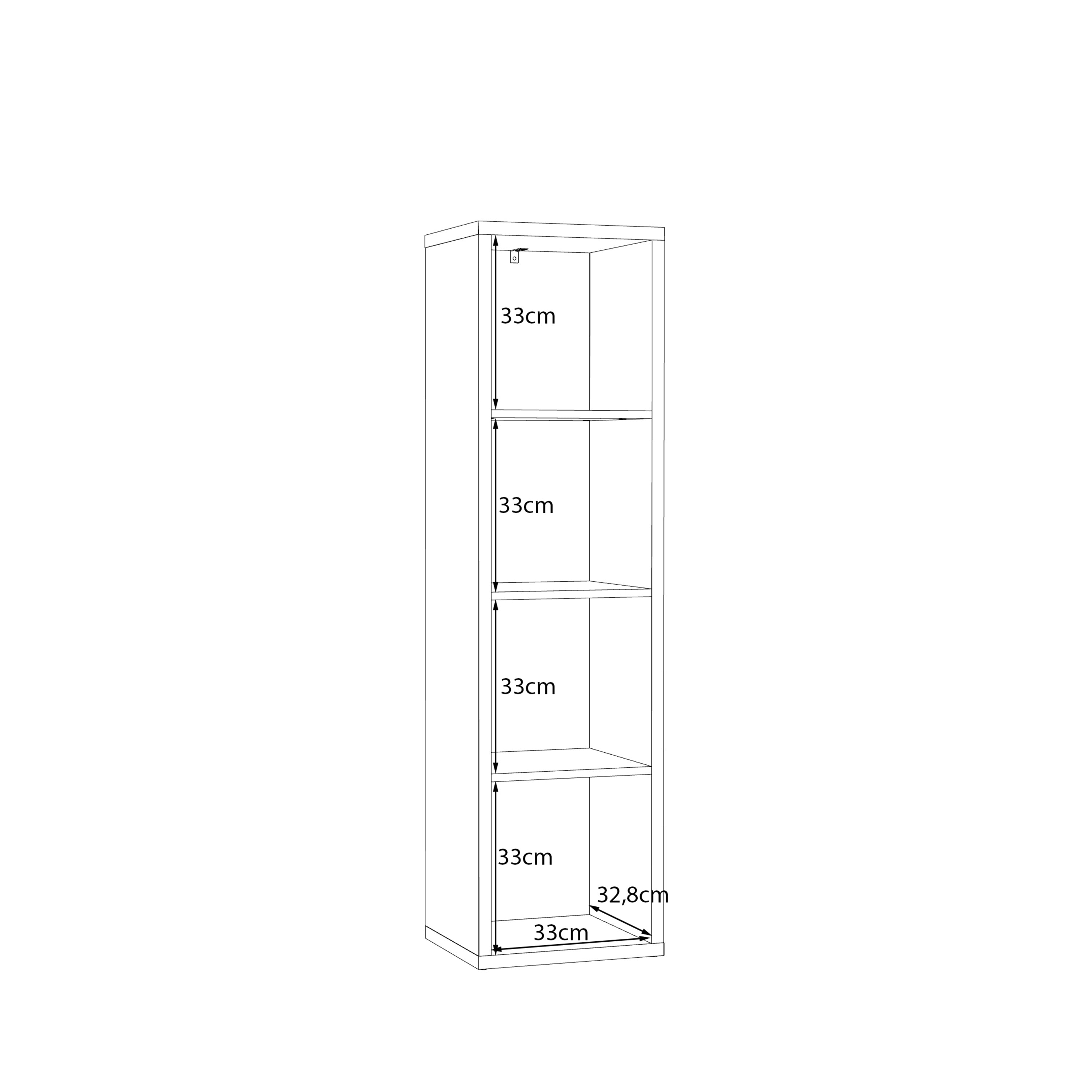 Mauro 3 Shelves Storage Unit in Elegancia Oak