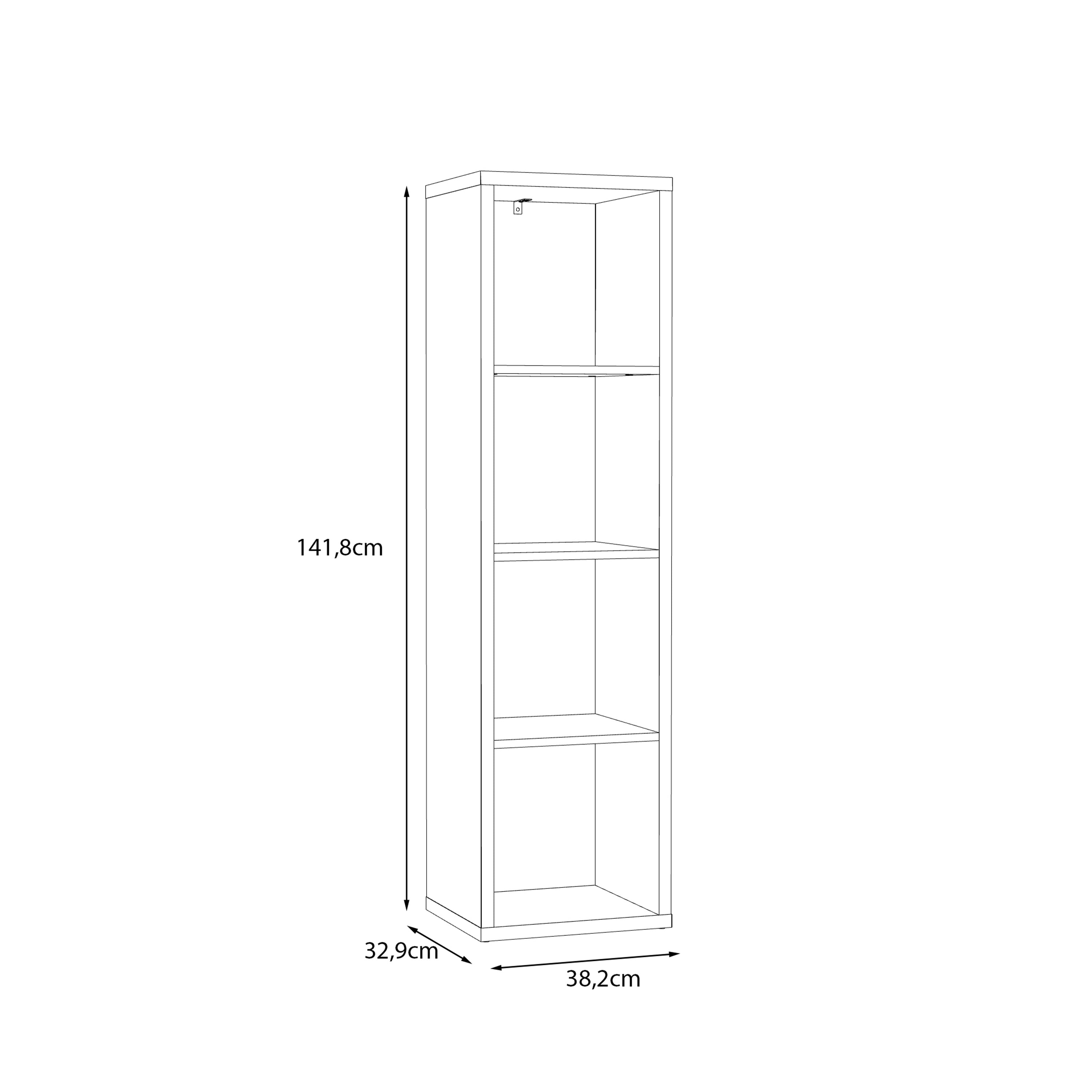 Mauro 3 Shelves Storage Unit in Sage Green