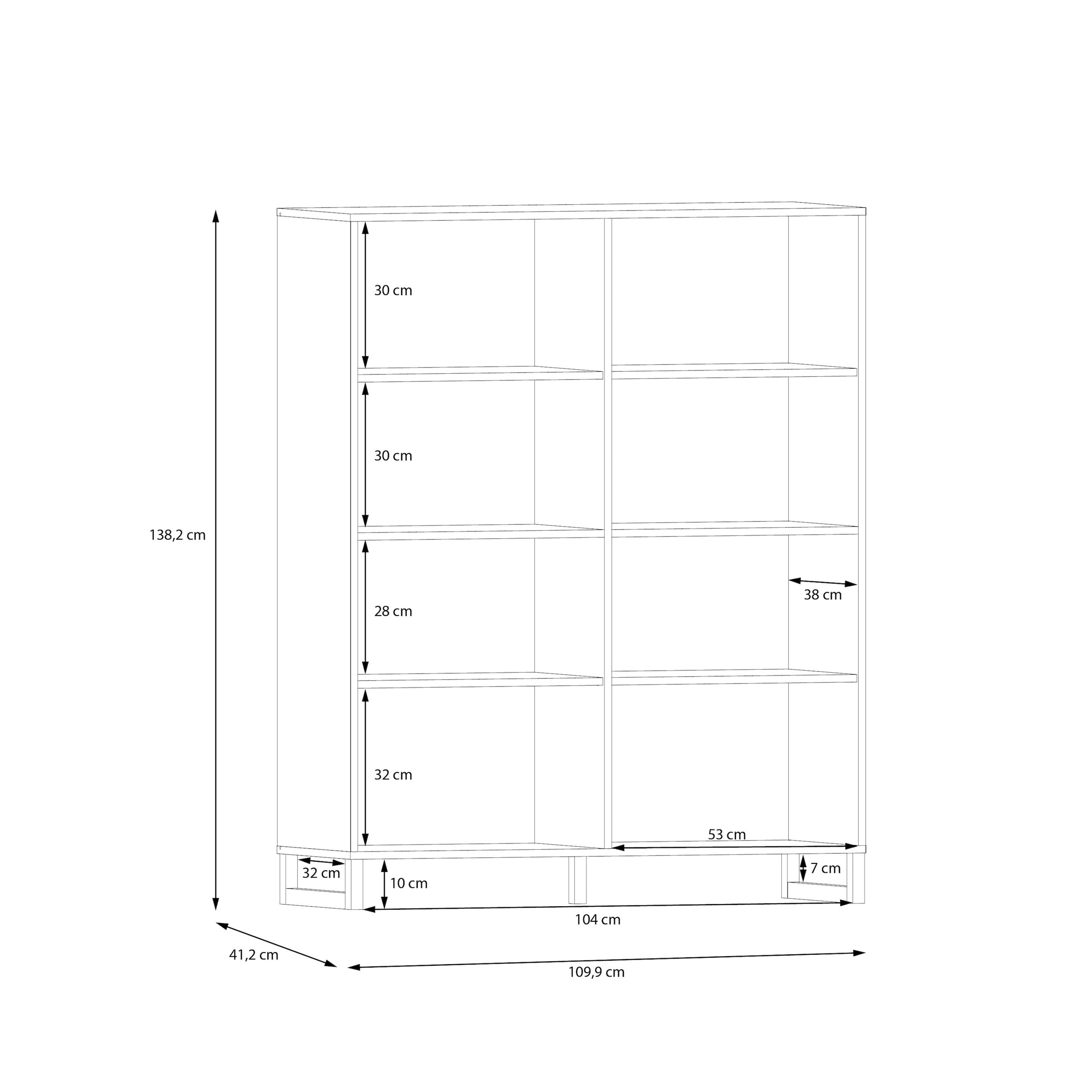 Sali 4 Door Highboard in Sage Green – FTG, view 9