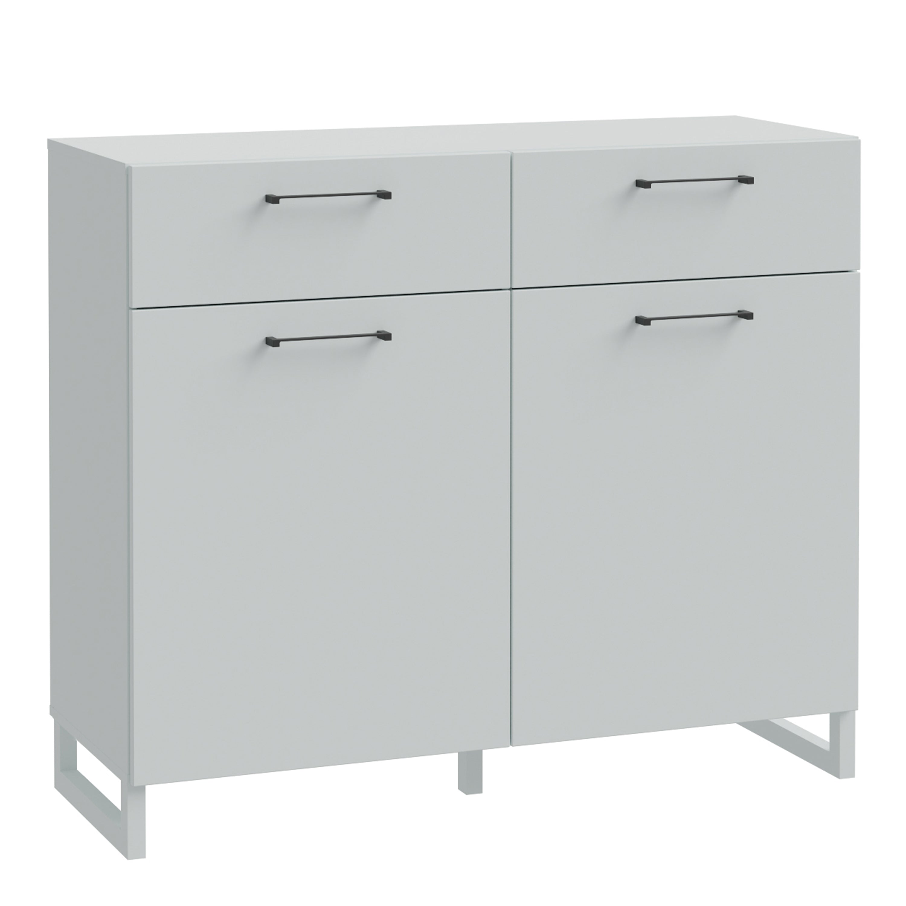 Sali 2 Door 2 Drawer Chest in Light Grey – FTG