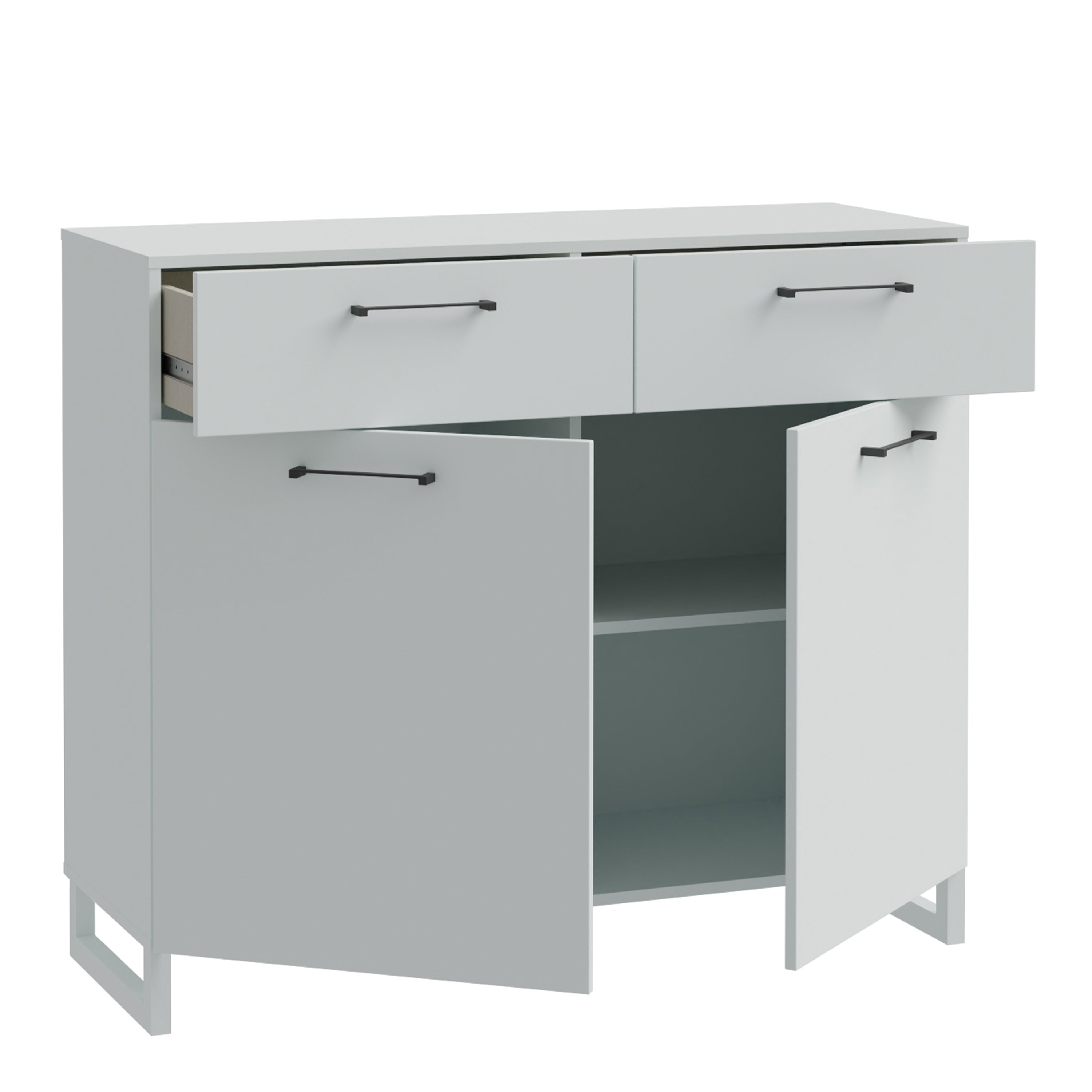 Sali 2 Door 2 Drawer Chest in Light Grey – FTG, view 3