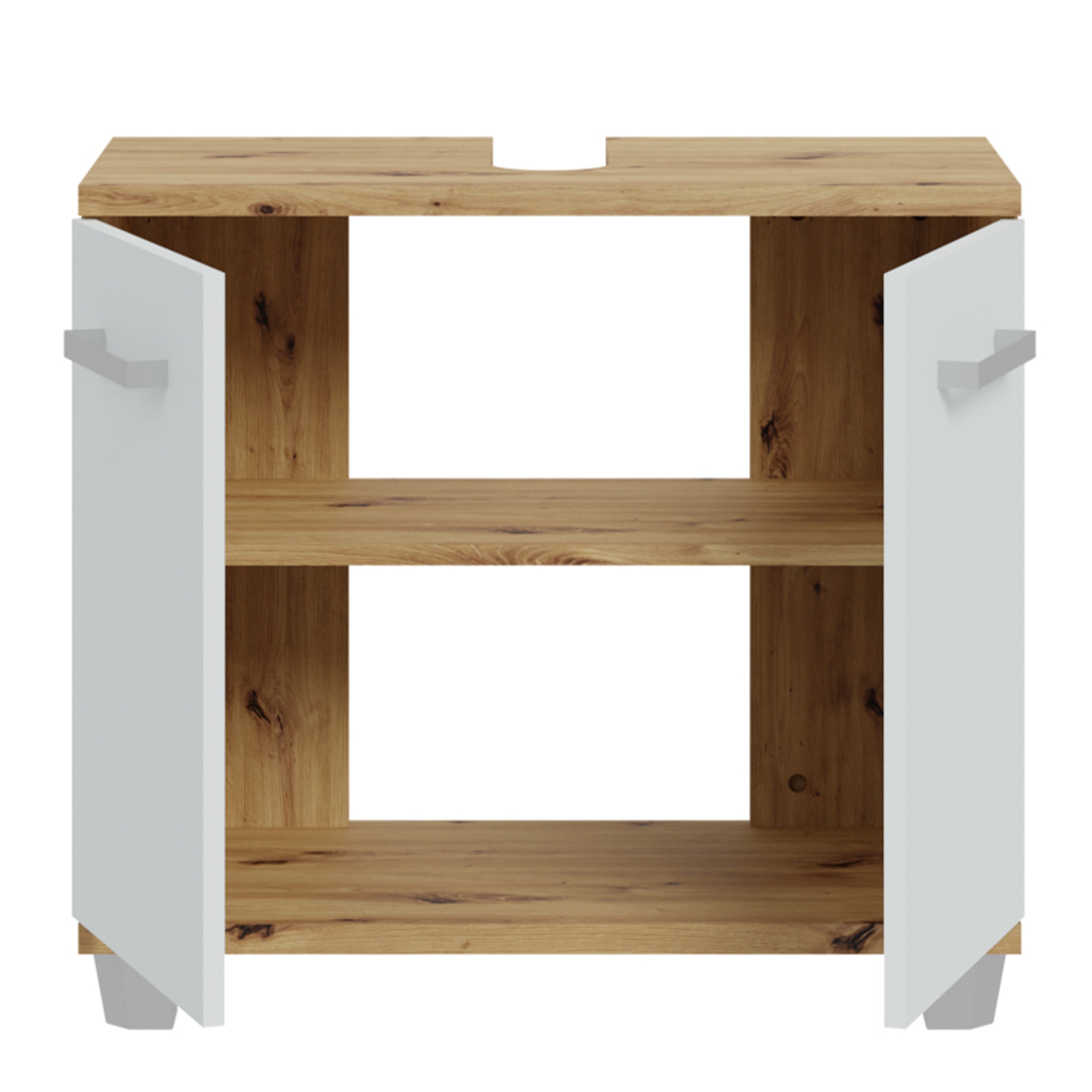 Veris 5 Piece Bathroom Set Artisan Oak & Light Grey Doors