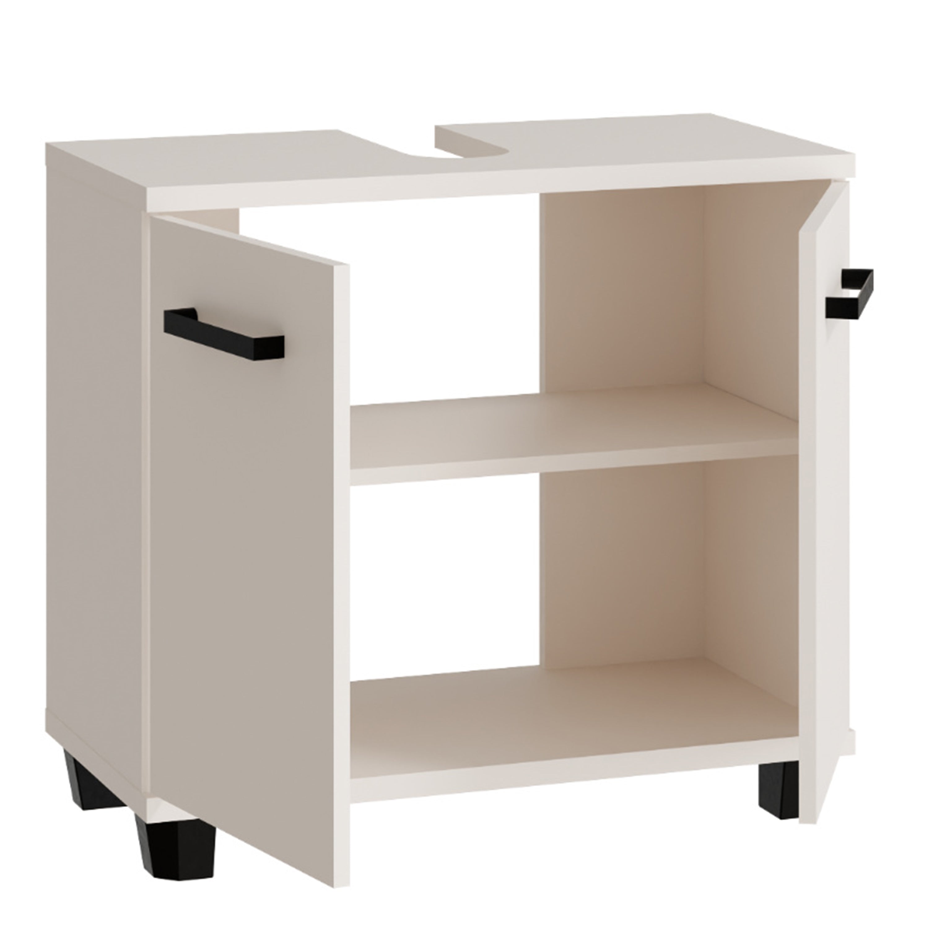 Veris Under Sink Cabinet with 2 Doors in Sand