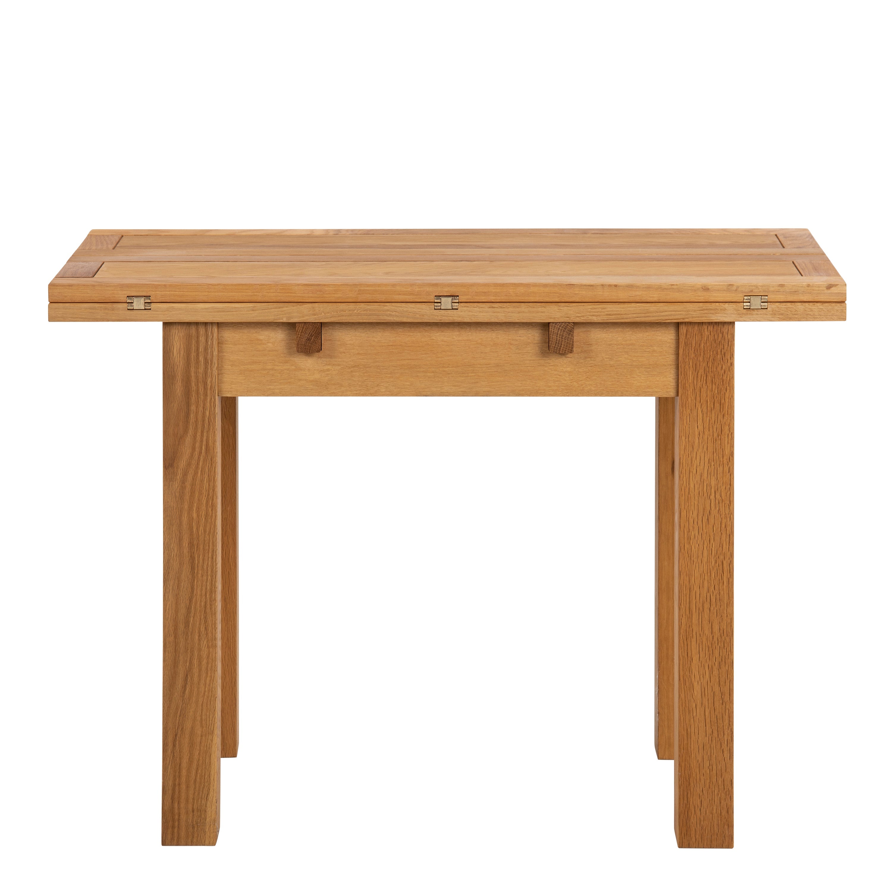 Kenley Extending Dining Table in Oak 45-90cm Included 4 Riano Dining Chairs in Black – FTG, view 4