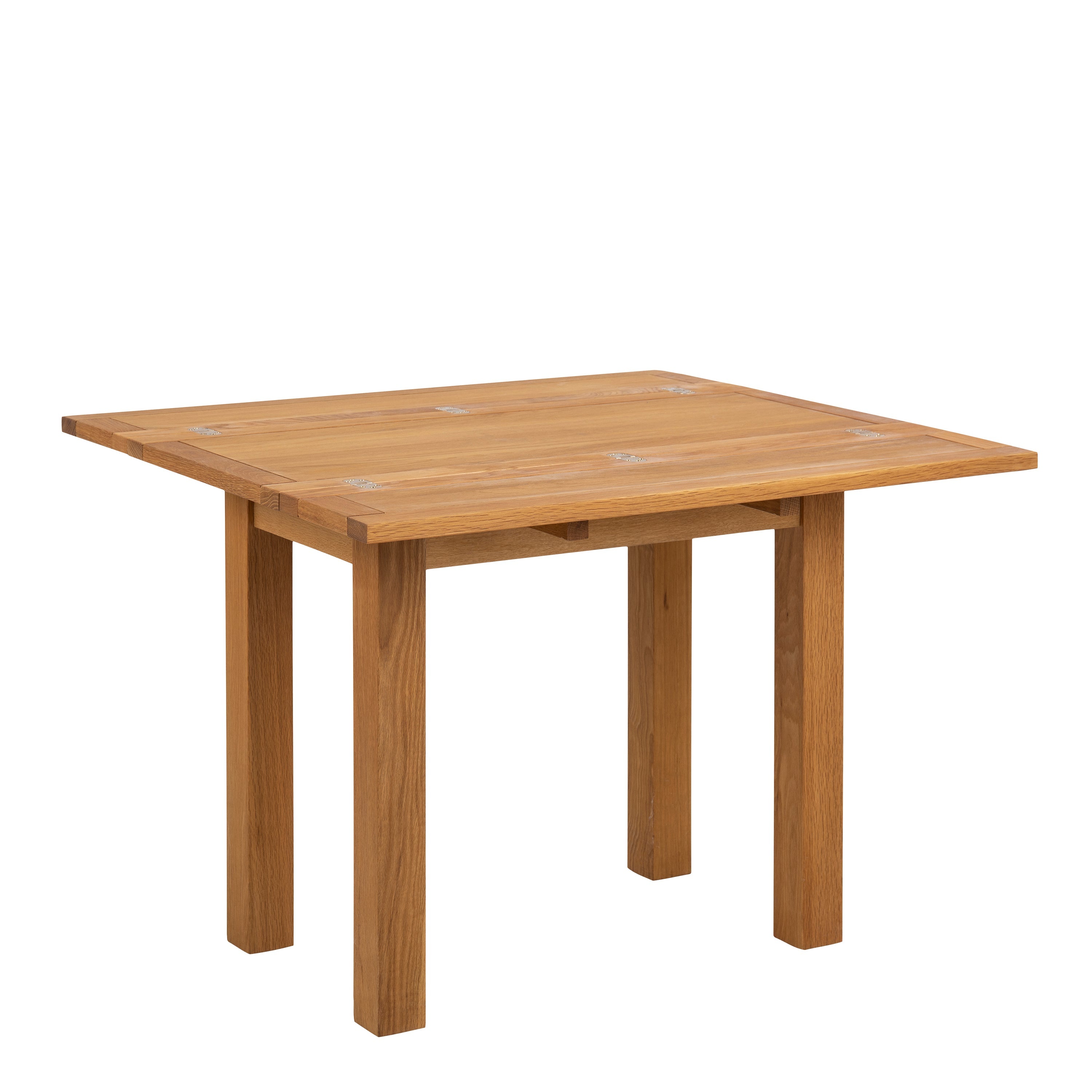 Kenley Extending Dining Table in Oak 45-90cm Included 4 Riano Dining Chairs in Black – FTG, view 5