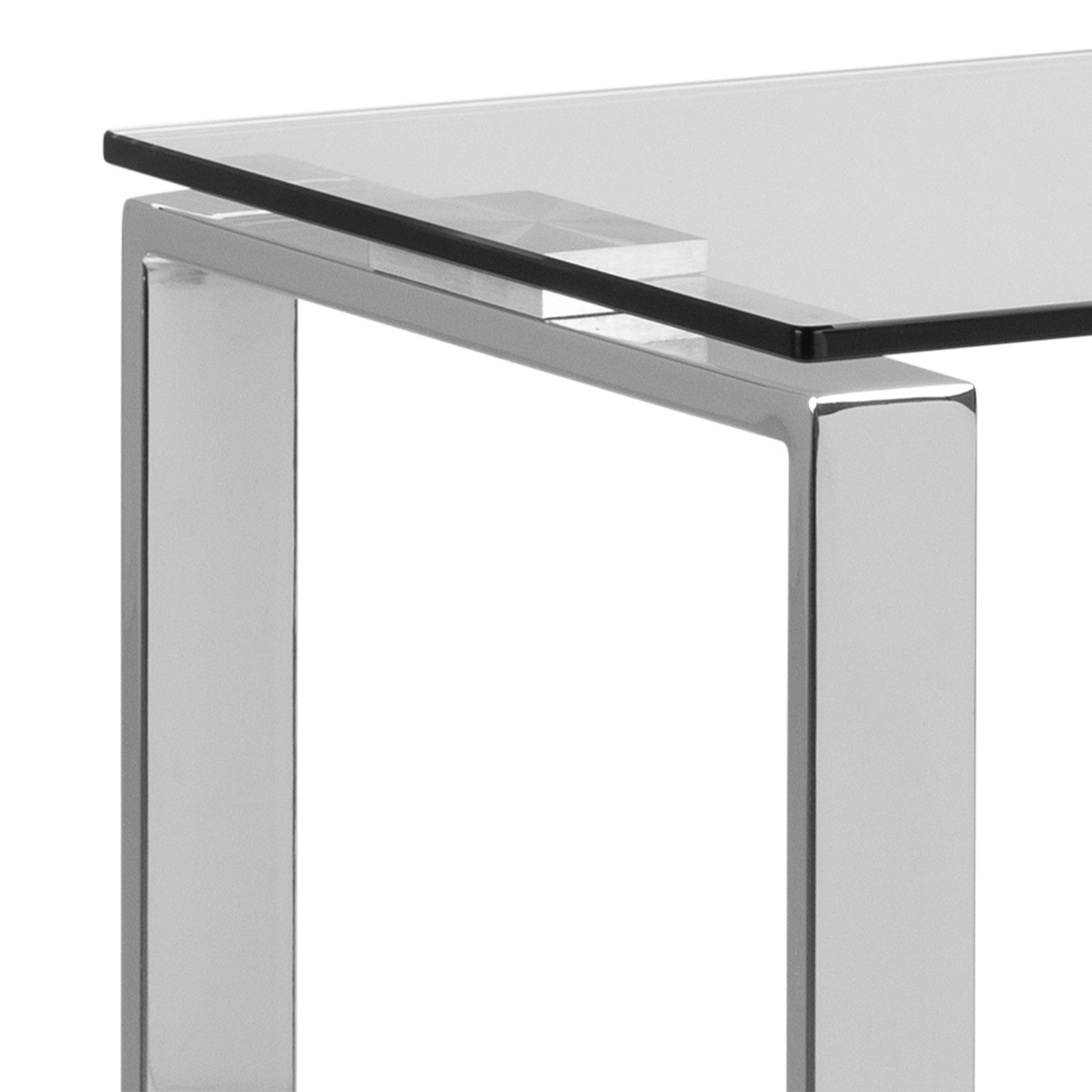 Katrine Console Table with Glass Top – FTG, view 4