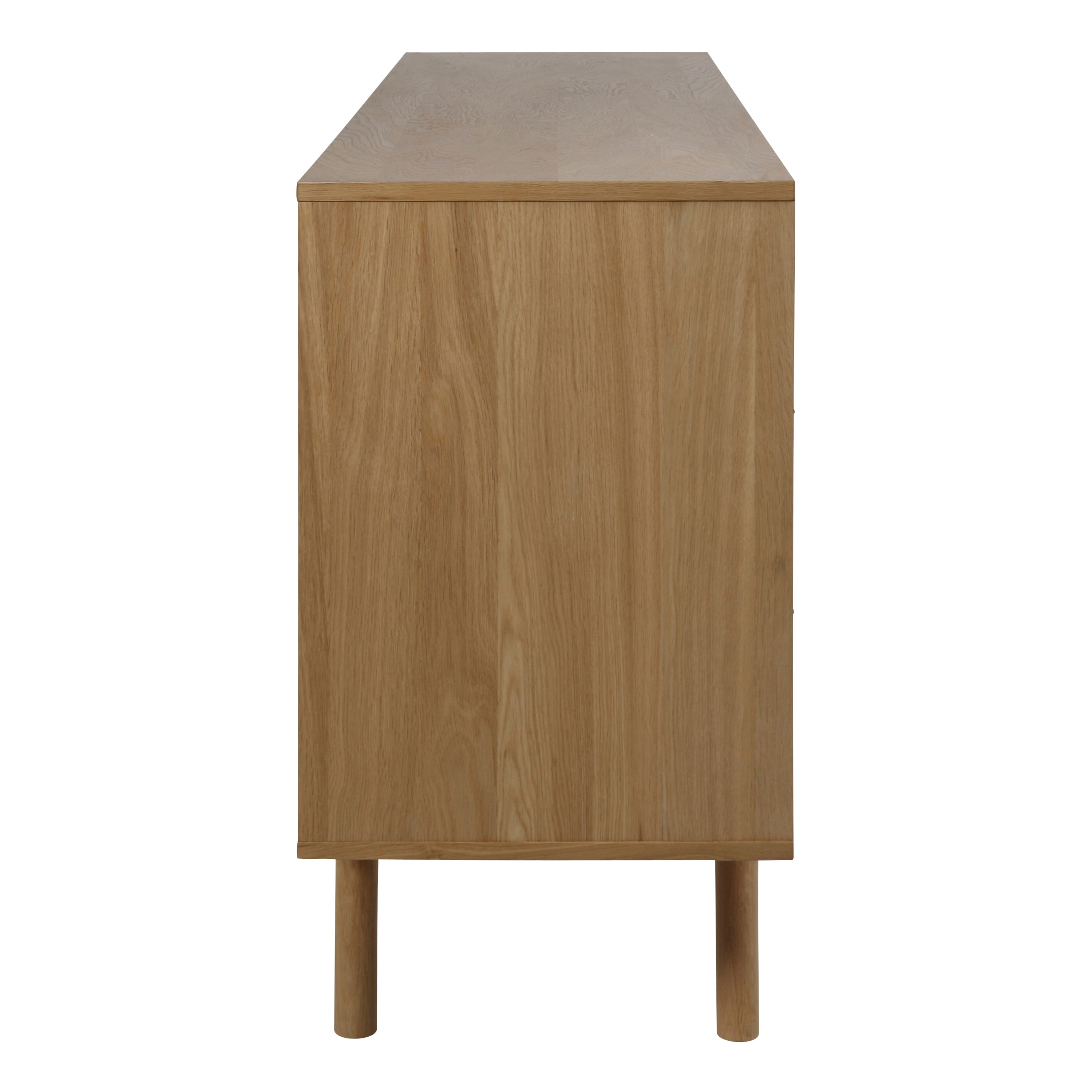 Marte 2 Door 4 Drawers Sideboard in Oak – FTG, view 3