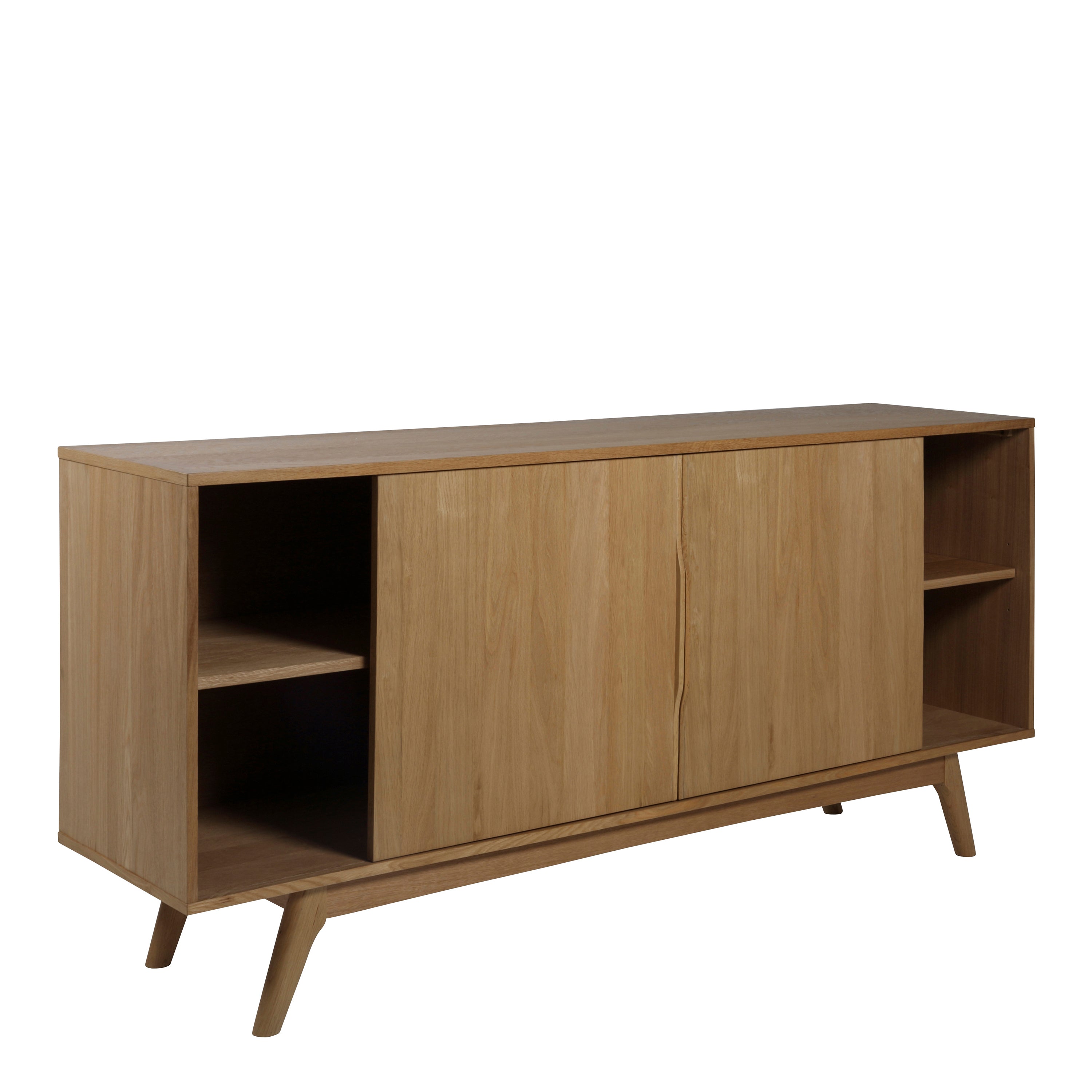Marte 2 Door 4 Drawers Sideboard in Oak – FTG, view 5