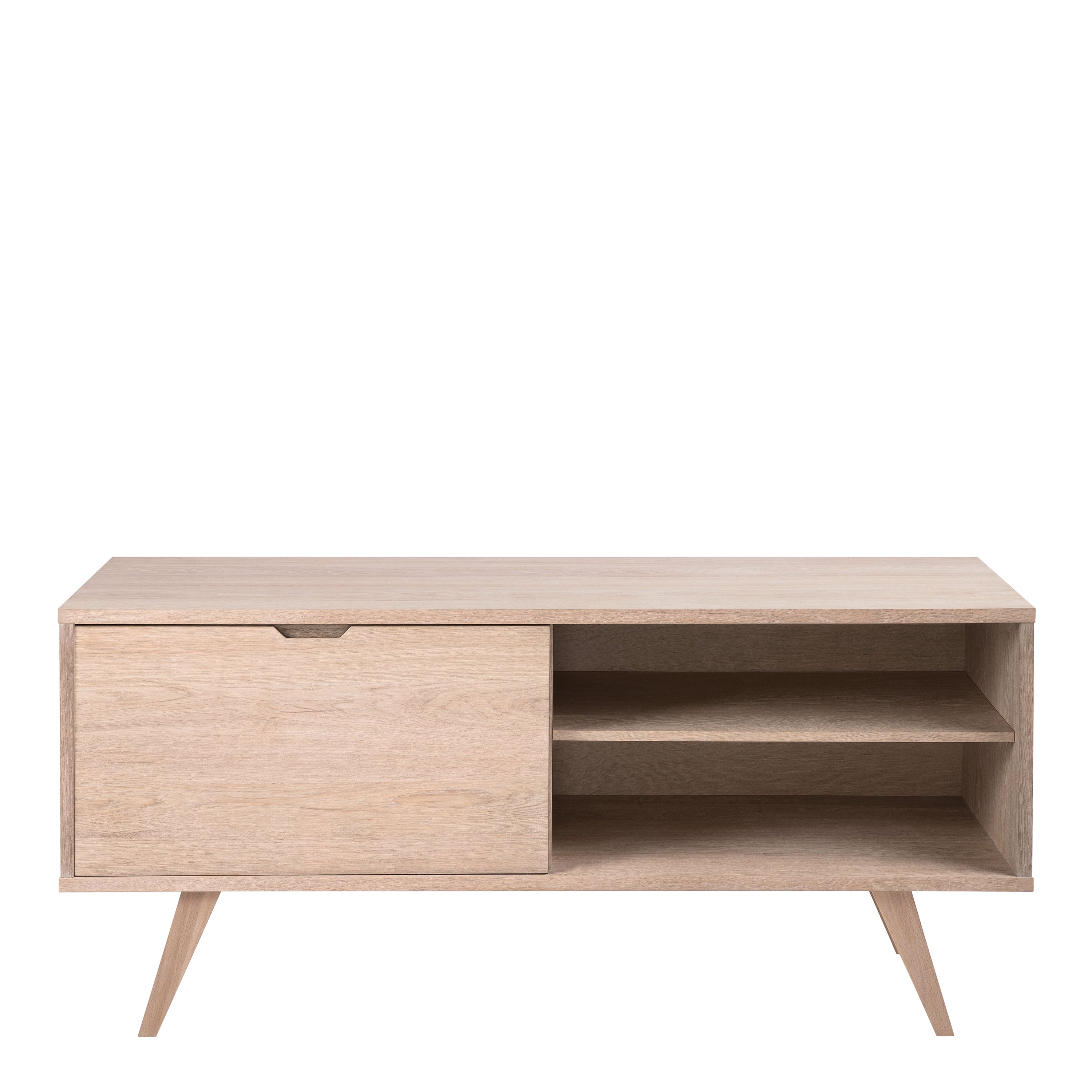 A-Line Sideboard with 4 Drawers and Sliding Door in White Oak – FTG, view 5