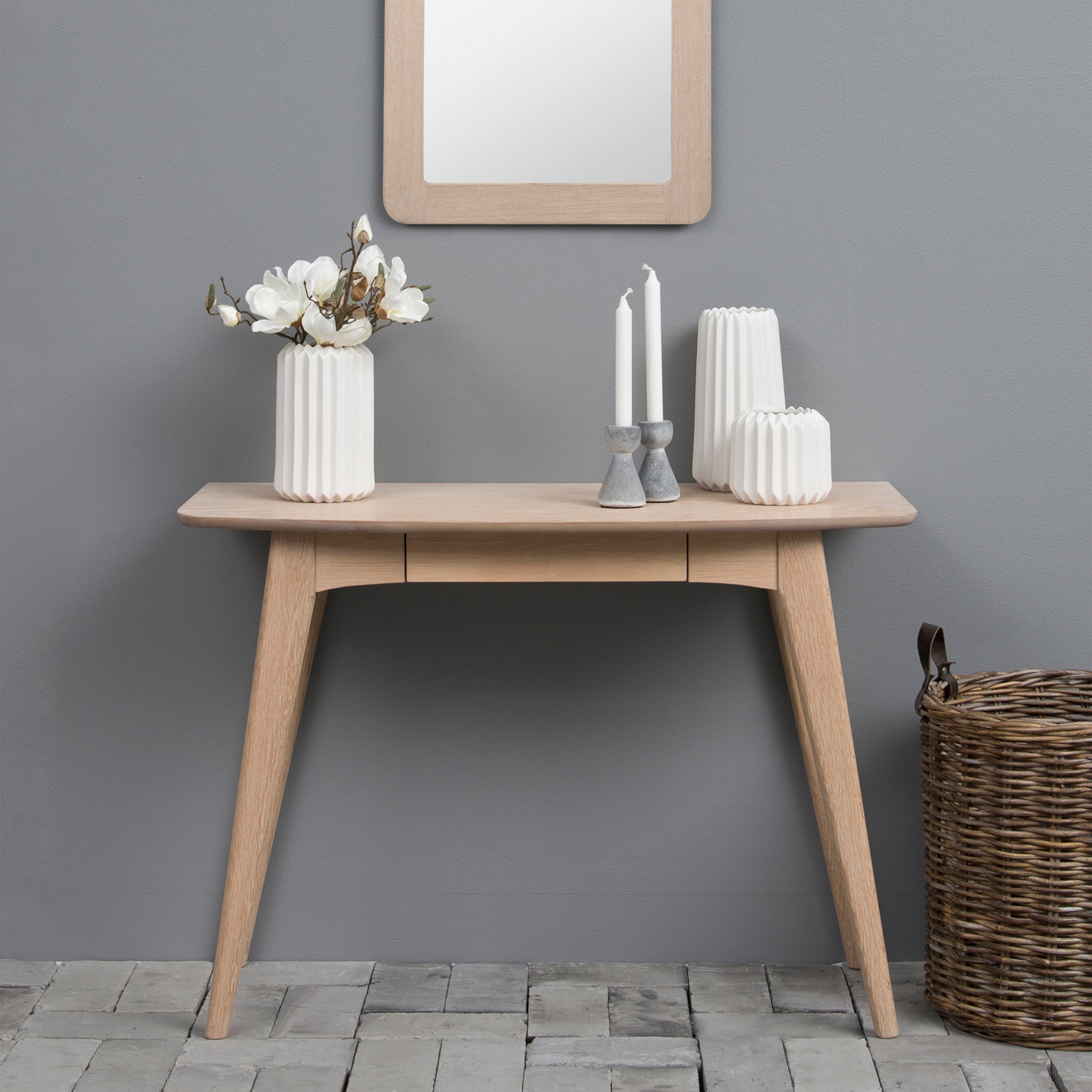 Woodstock 1 Drawer Desk in Oak – FTG, view 6