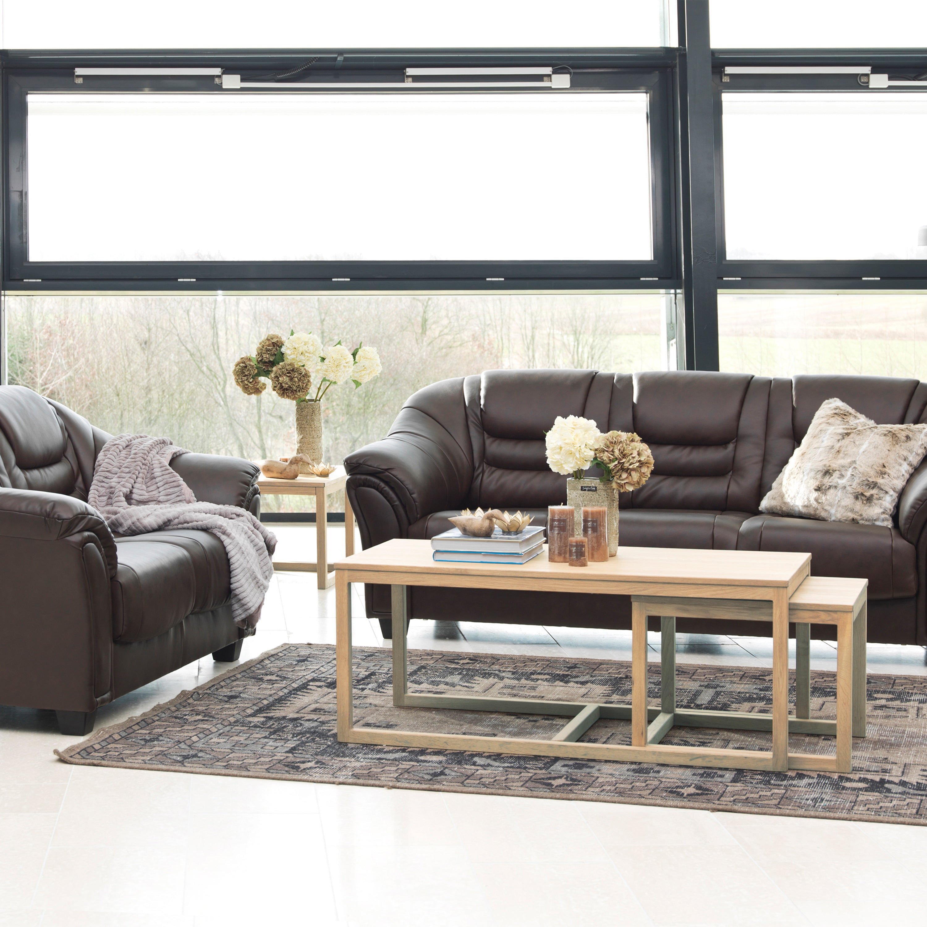 Cornus Coffee Table in Oak Set of 3 – FTG, view 3