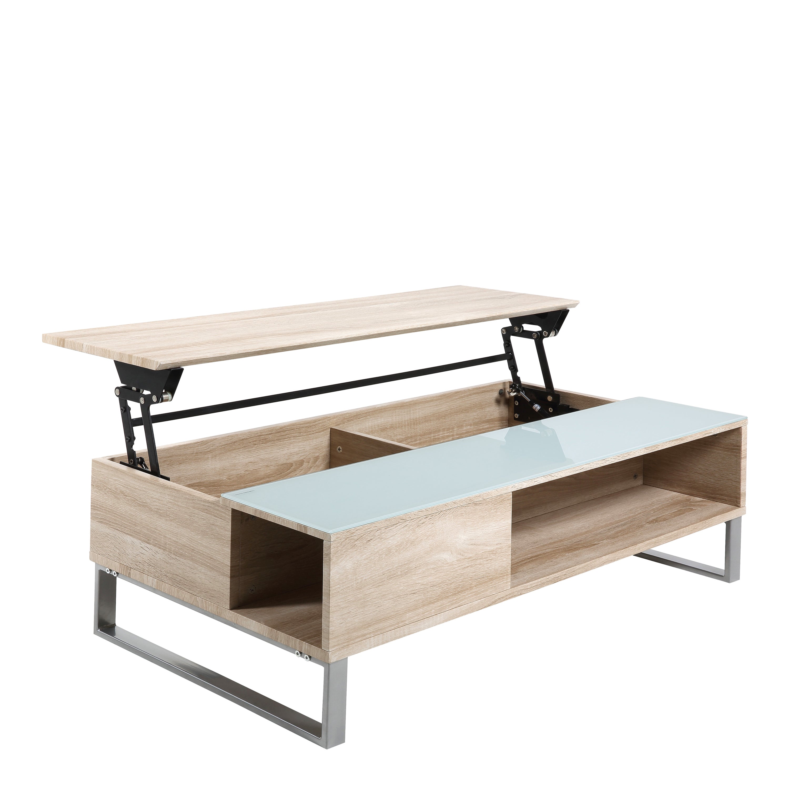 Azalea Lift Up Coffee Table in Oak – FTG, view 4