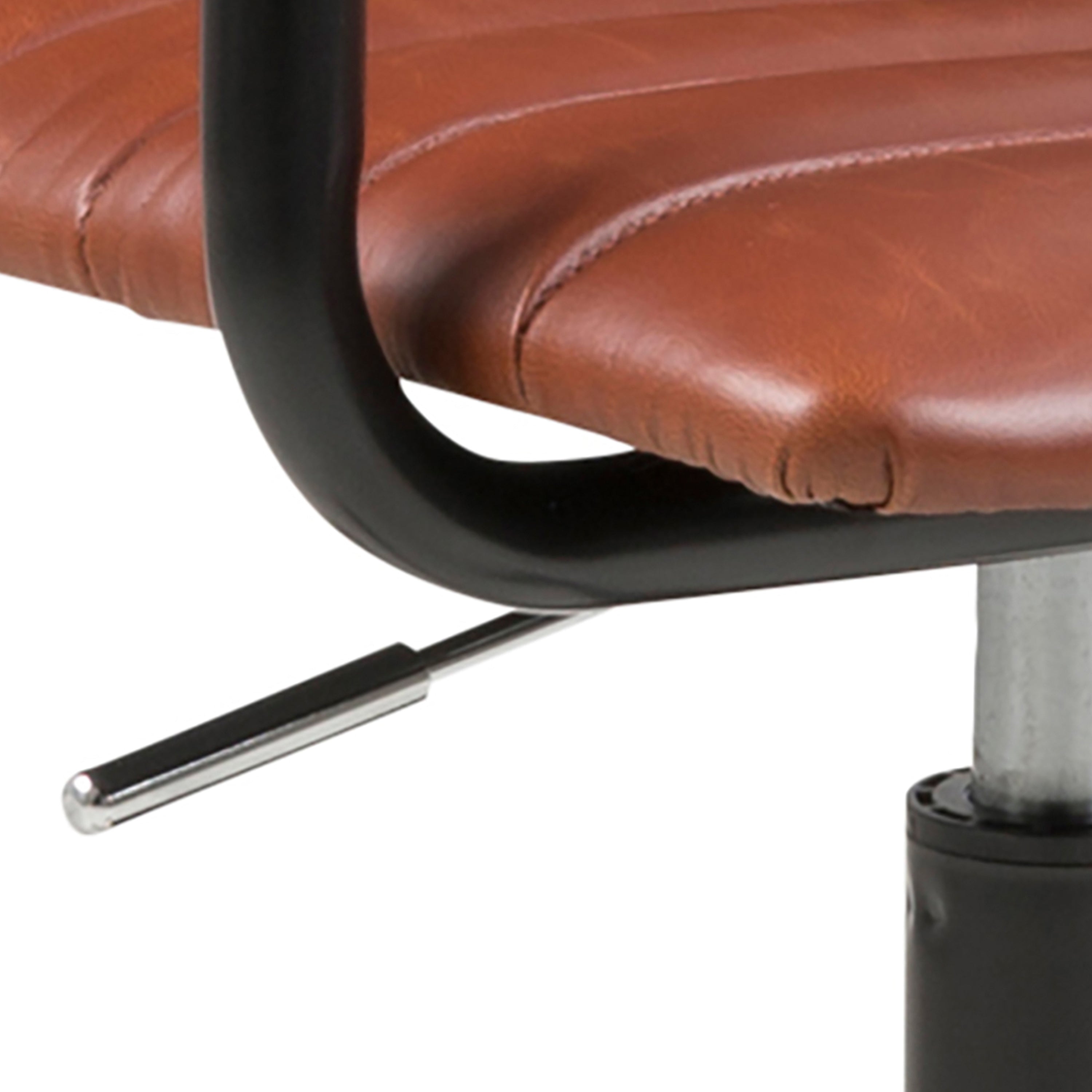 Winslow Swivel Desk Chair With Adjustable Height Function in Vintage Brandy – FTG, view 8