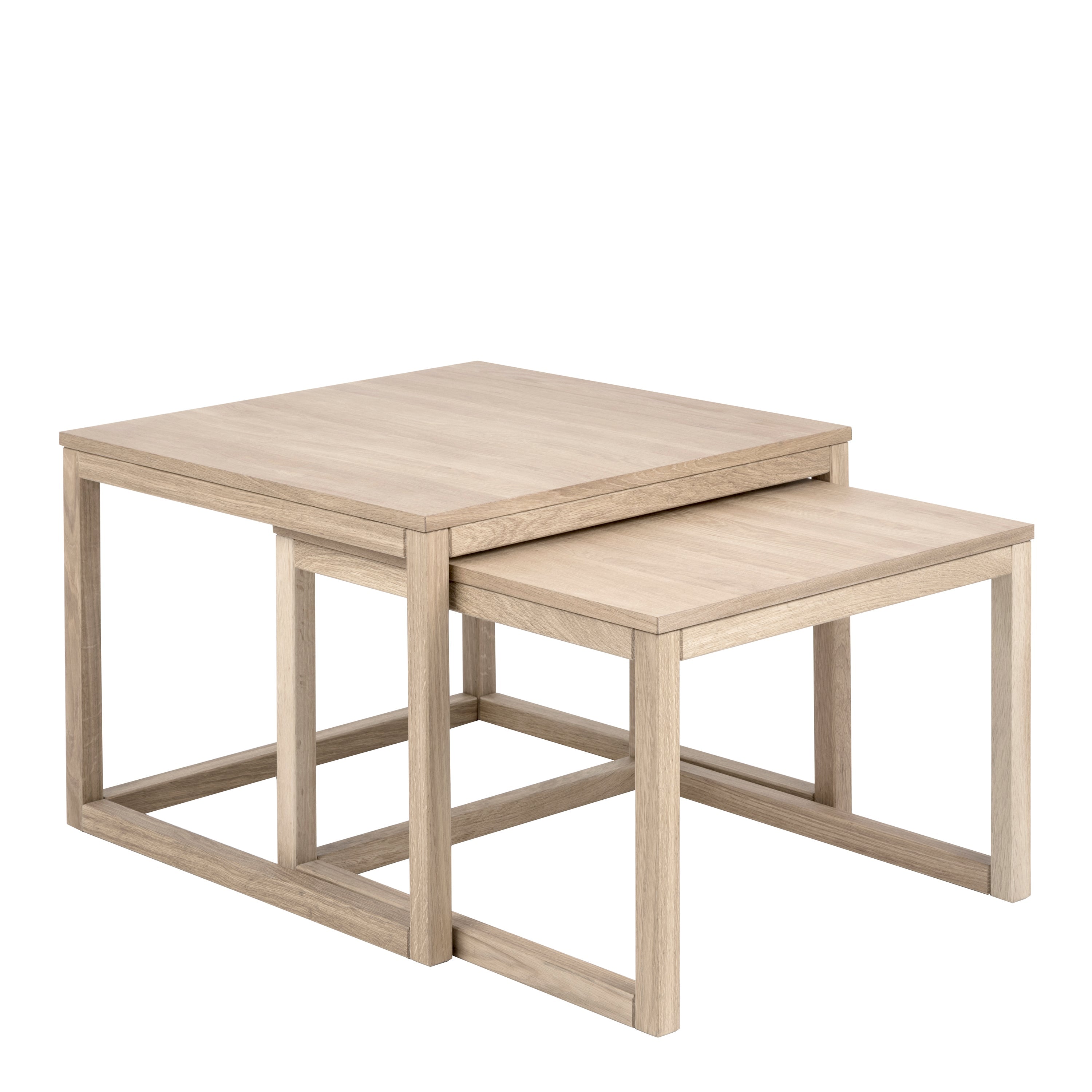 Cornus Coffee Table in White Oak Set of 2 – FTG