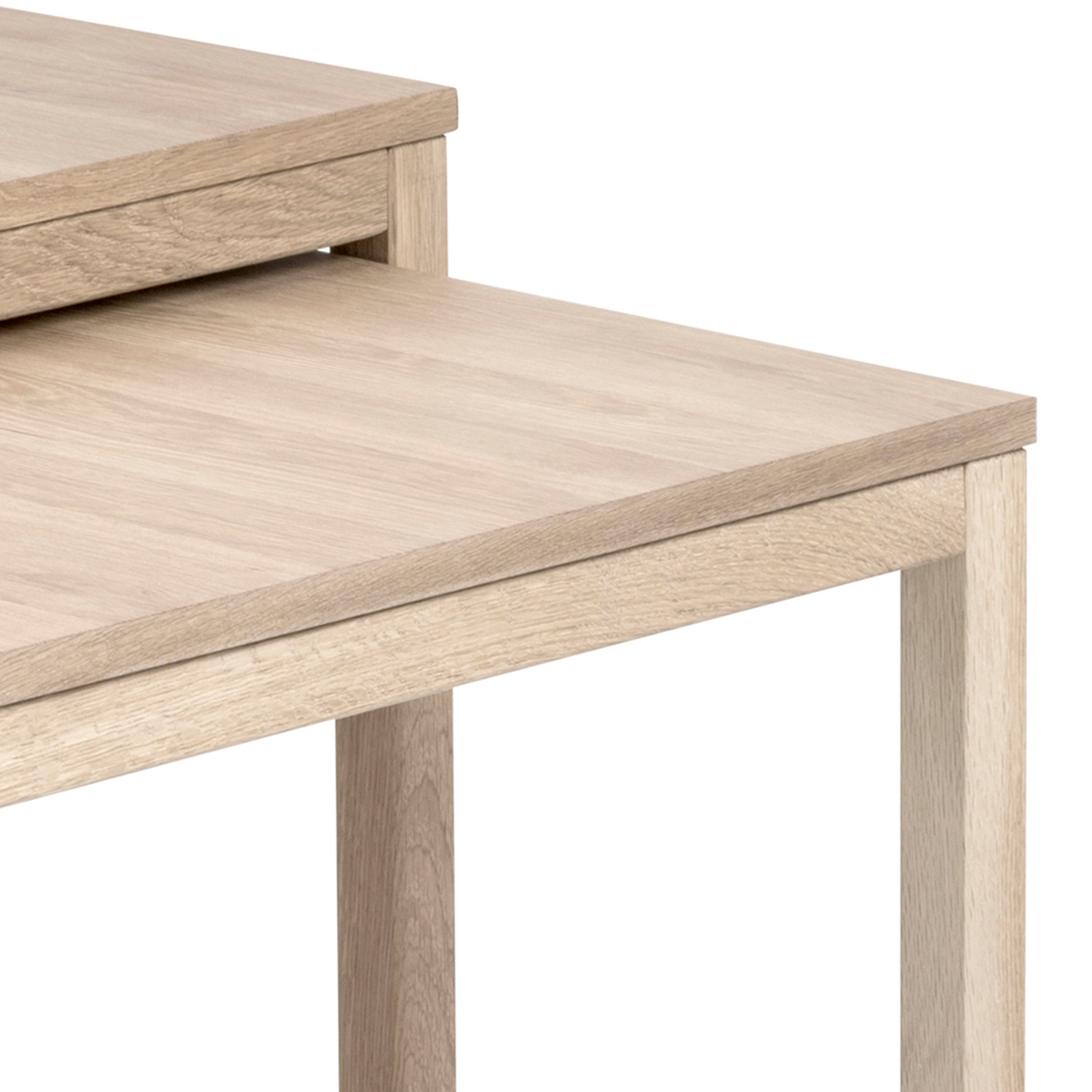 Cornus Coffee Table in White Oak Set of 2 – FTG, view 6