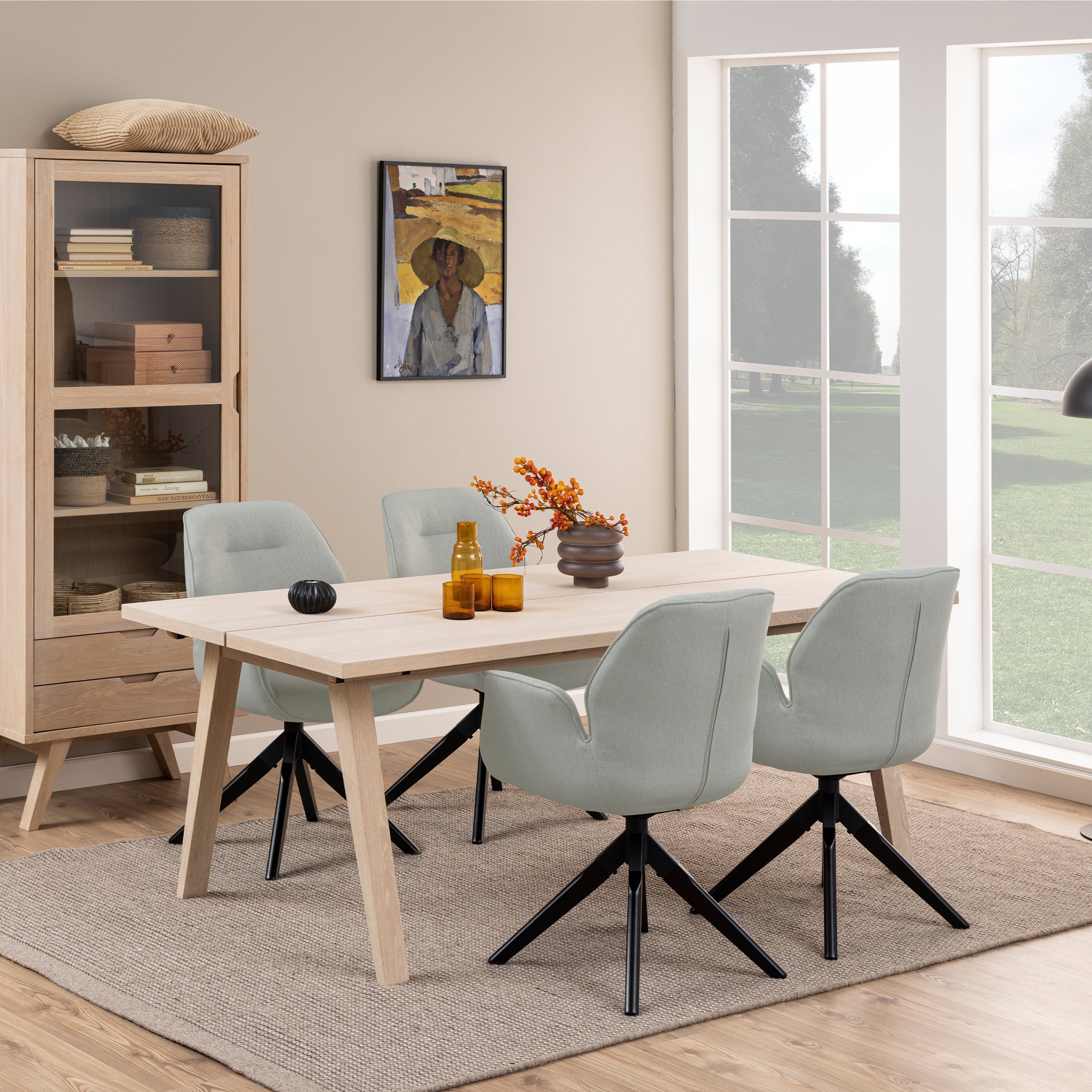 A-Line Rectanglar Dining Table in White Oak – FTG, view 3