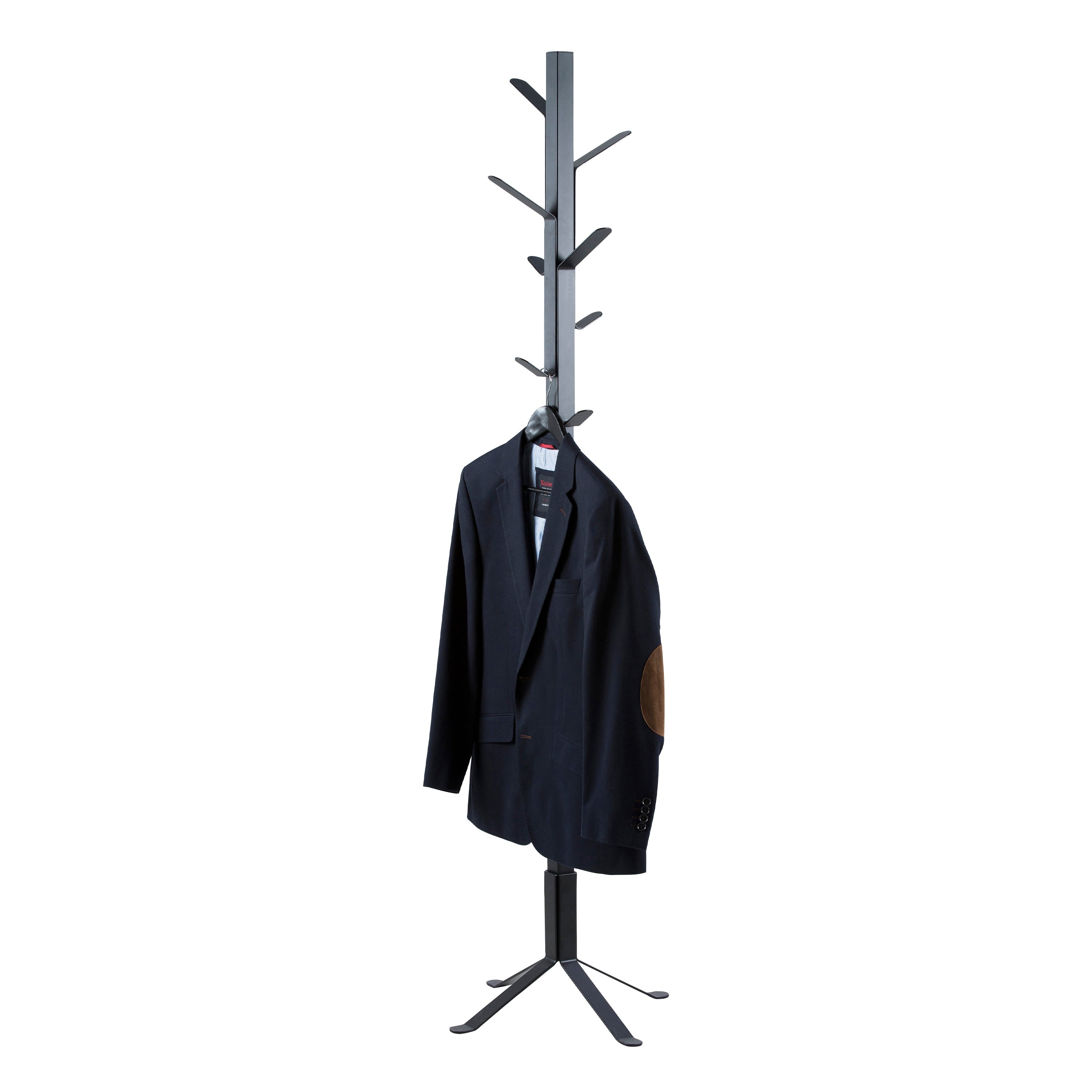 Vinson Coat Rail in Black – FTG, view 3