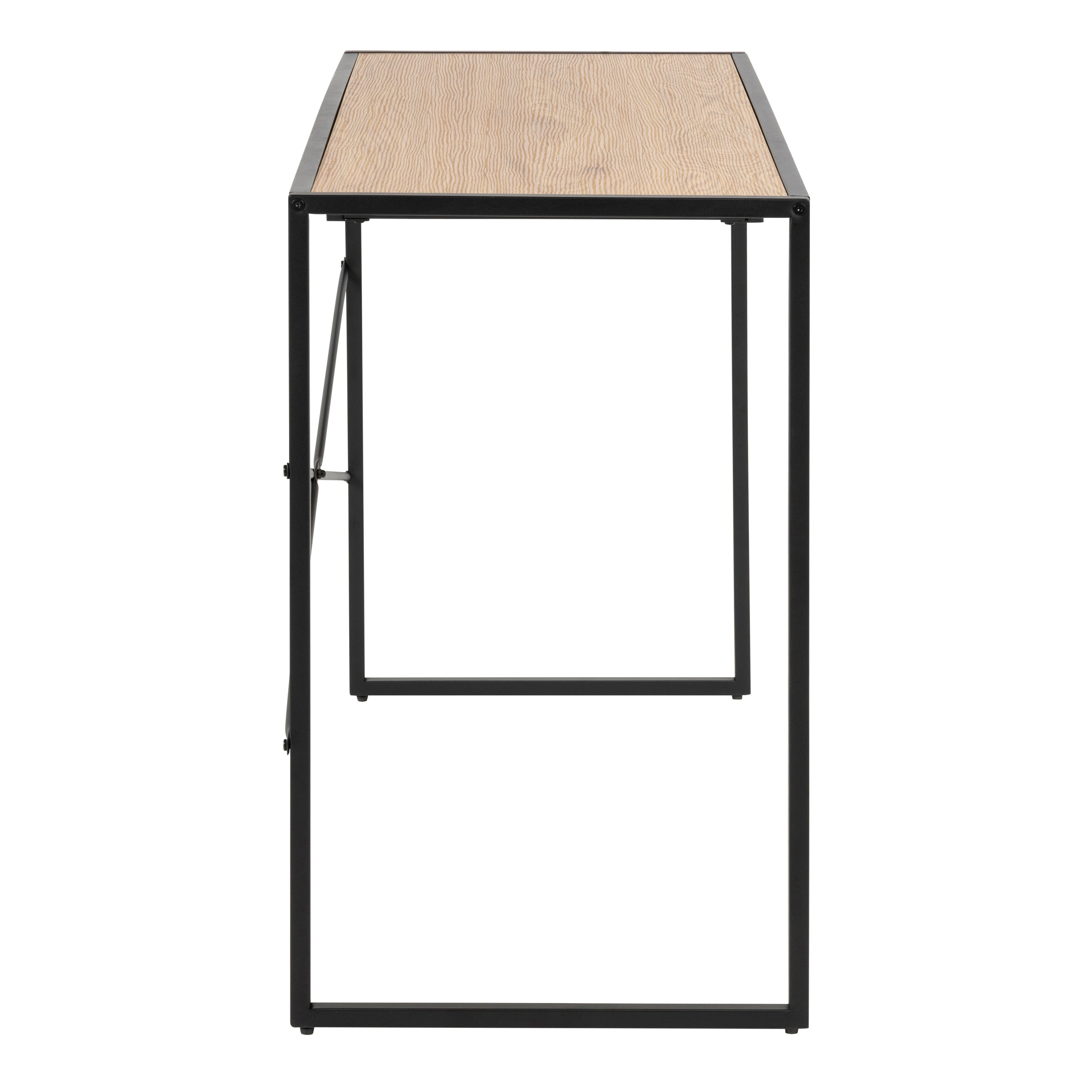 Seaford Office Desk in Wild Oak & Black