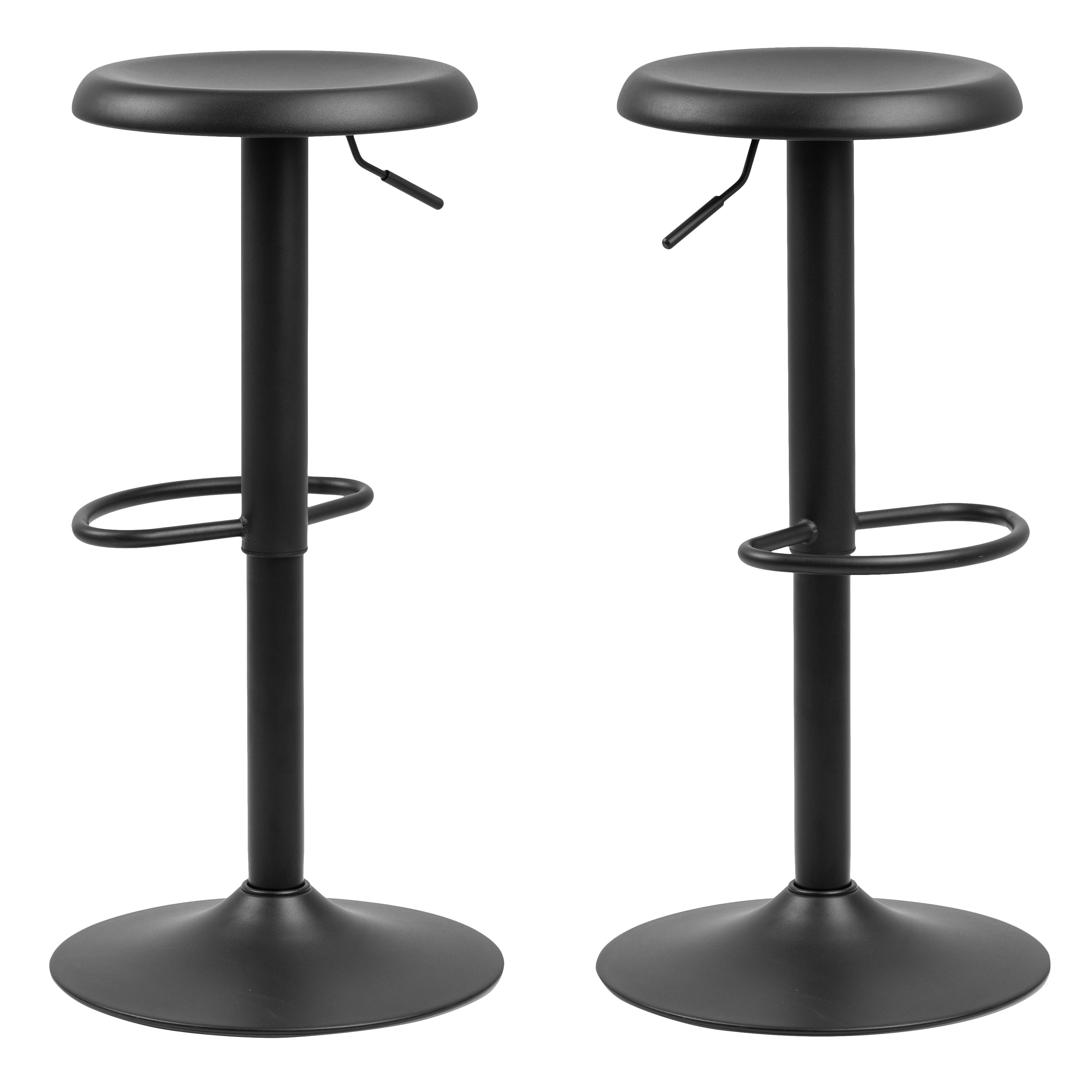 Finch Black Bar Stool without Back Set of 2 – FTG