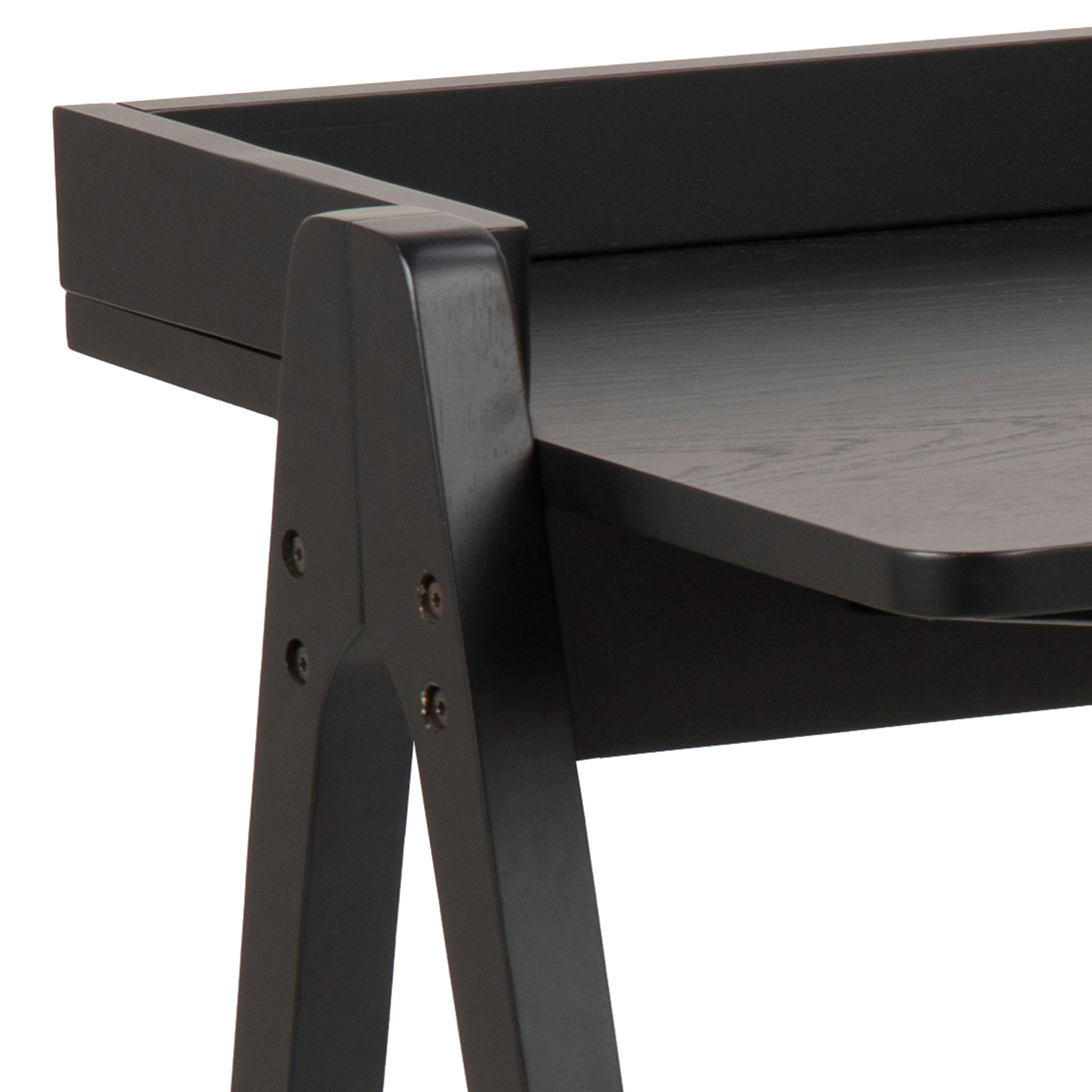 Miso Office Desk in Black – FTG, view 5