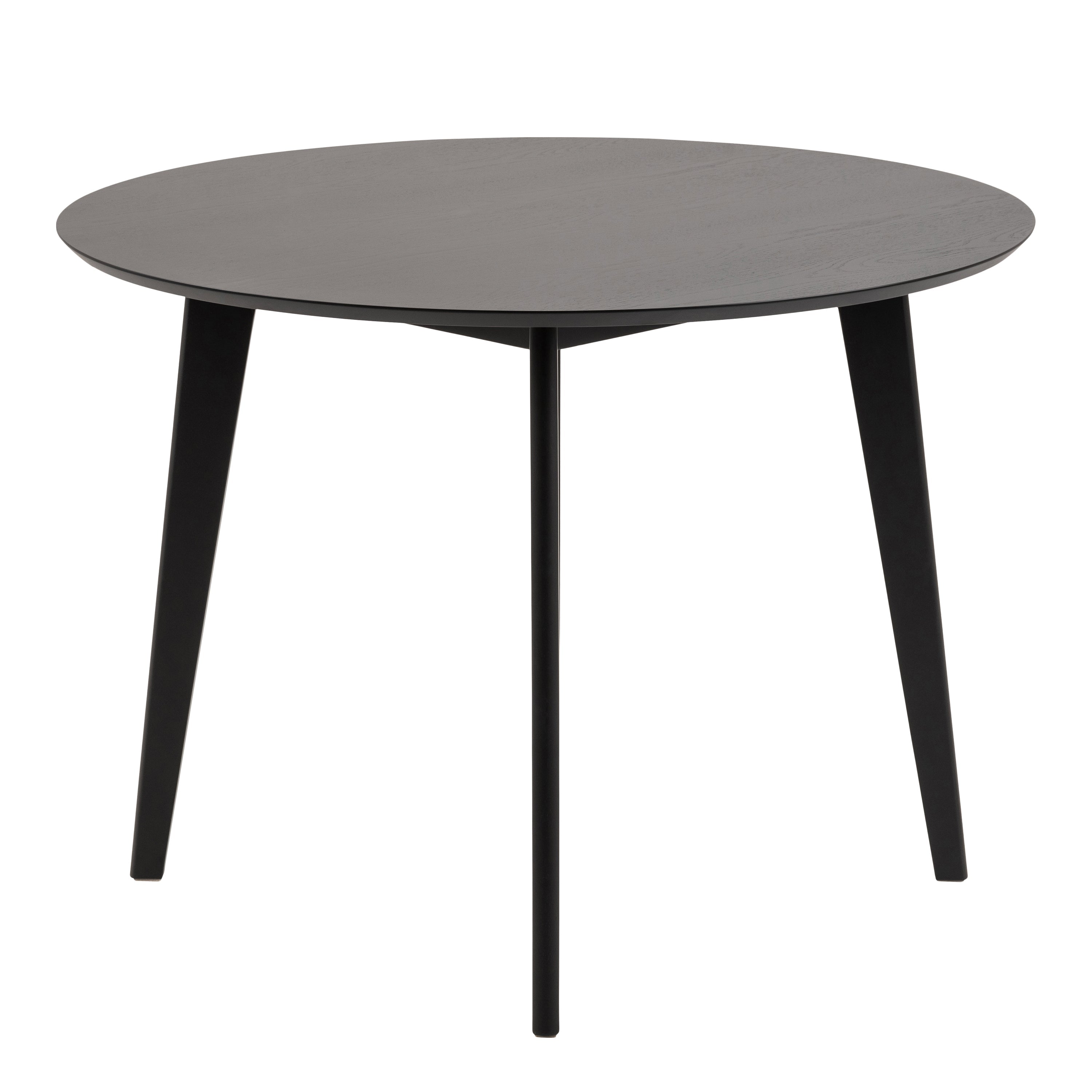 Roxby Round Dining Table in Black 105x76cm – FTG, view 3