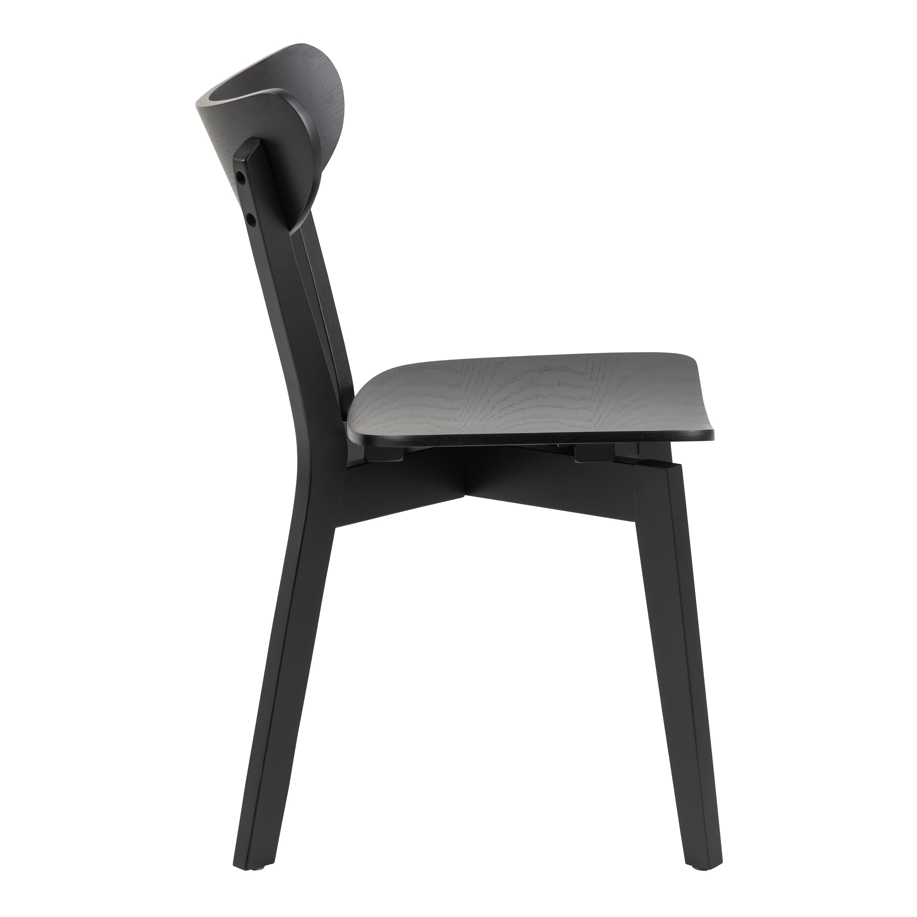 Roxby Round Dining Table in Black 105x76cm Included 4 Roxby Dining Chairs in Black – FTG, view 6