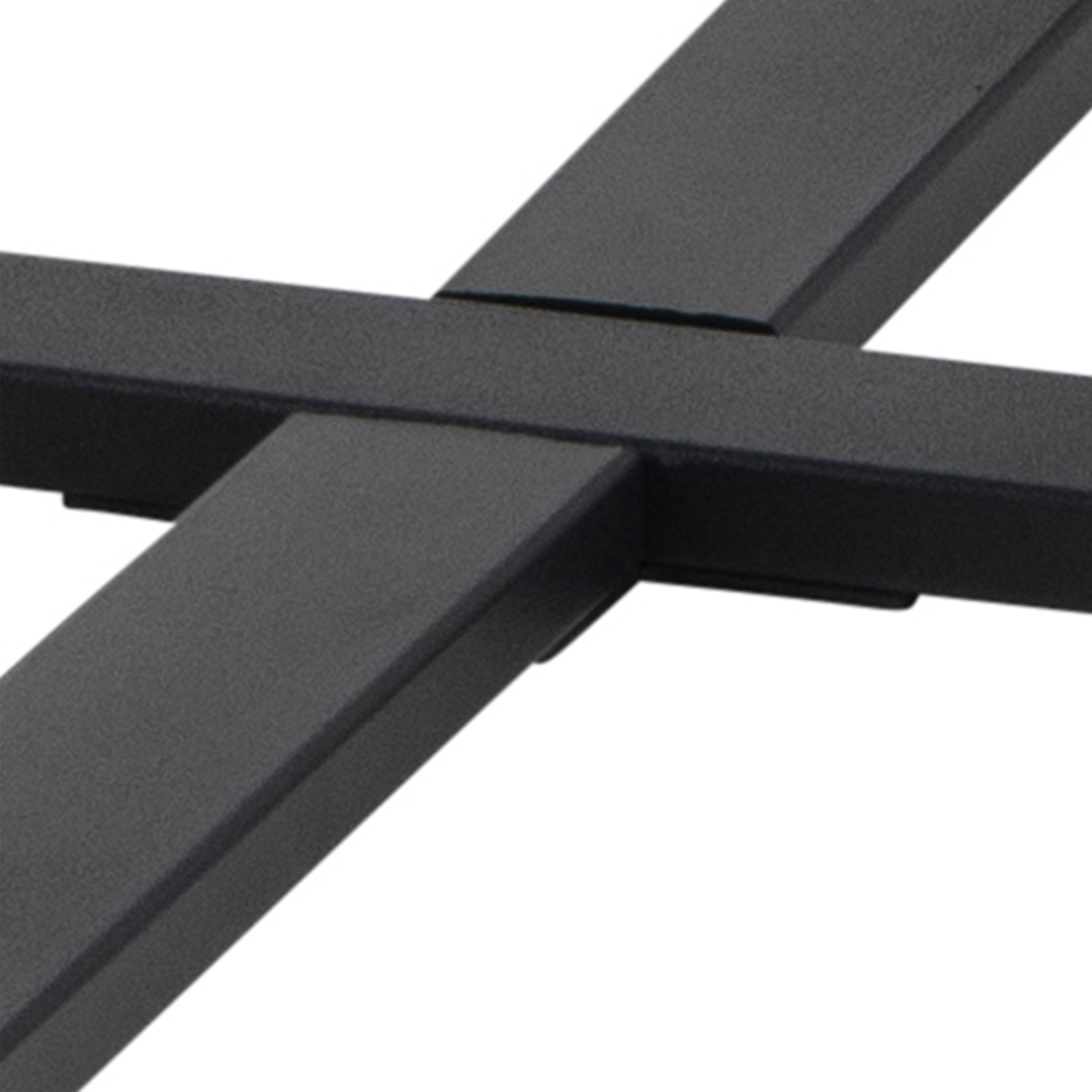 Amble Round Coffee Table with Black Marble Melamine Top & Black Legs – FTG, view 8
