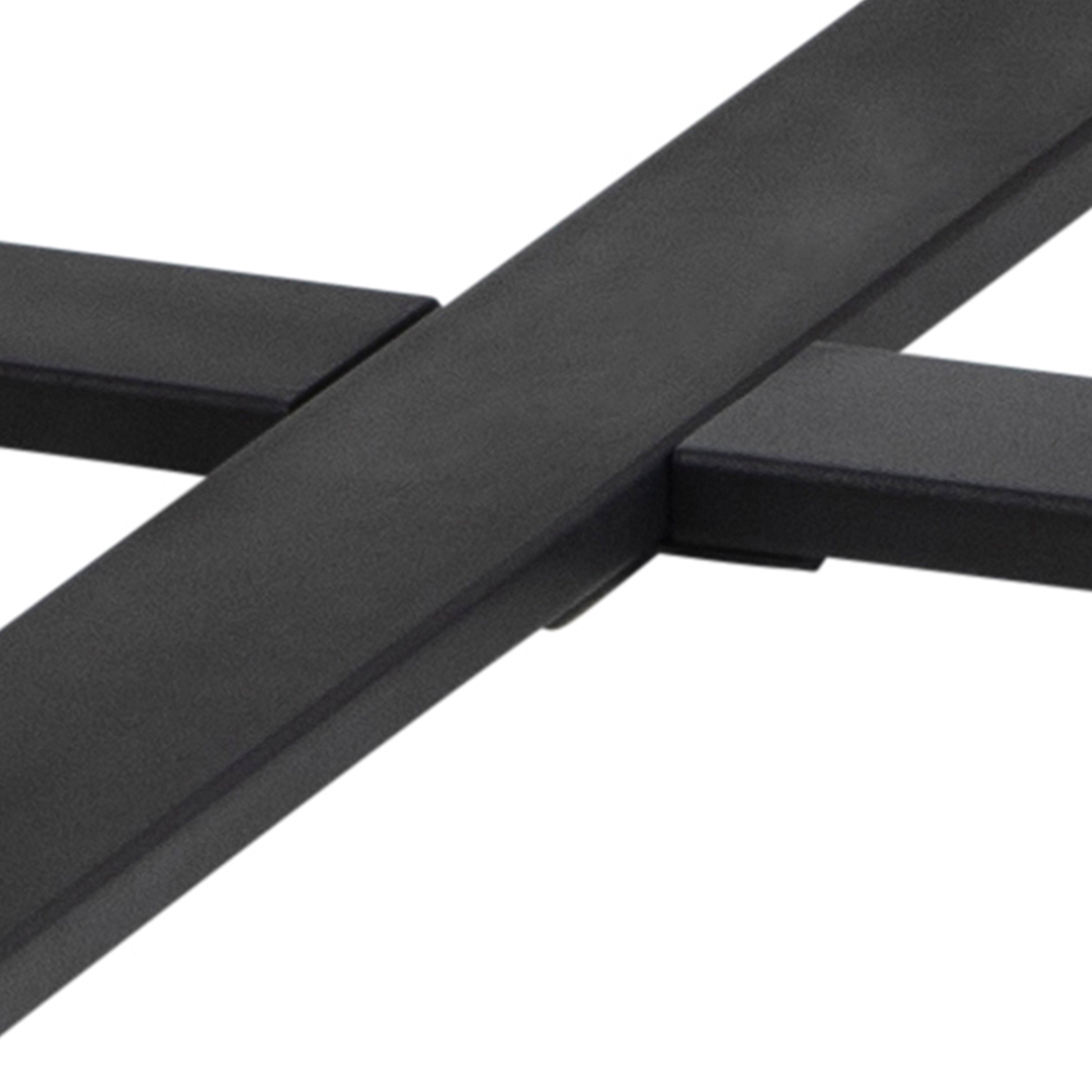 Amble Round Dining Table with Black Marble Melamine Top & Black Legs – FTG, view 12
