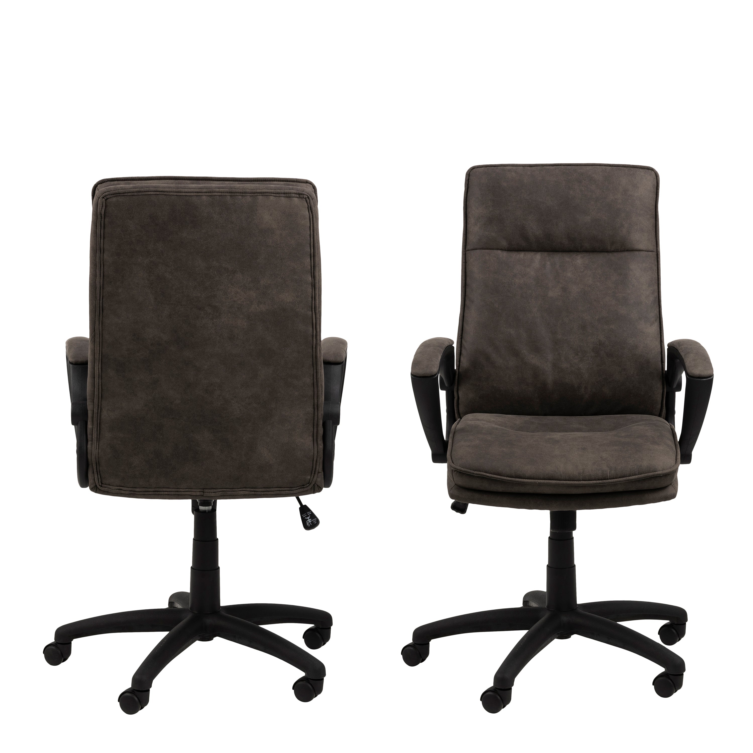 Brad Swivel Desk Chair with Armrest in Black – FTG, view 2