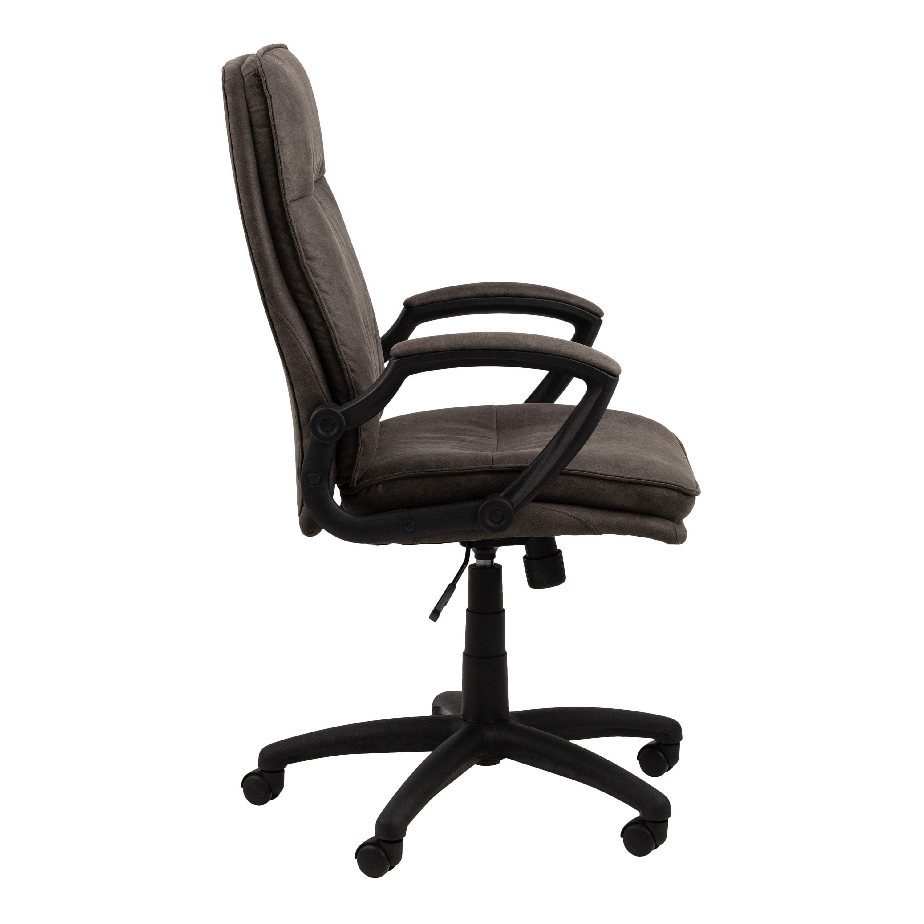 Brad Swivel Desk Chair with Armrest in Black – FTG, view 3