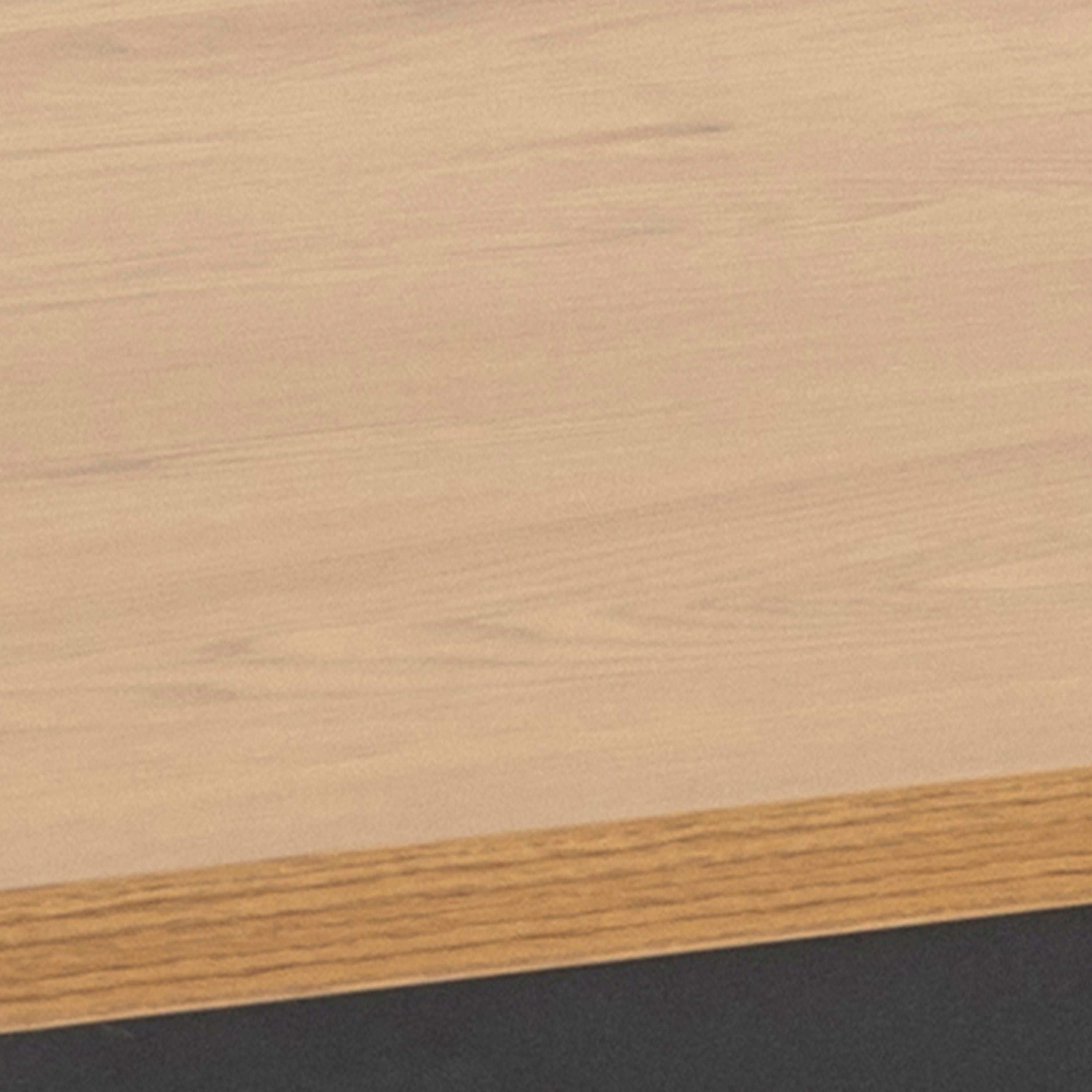 Seaford Dining Table in Black & Oak – FTG, view 8