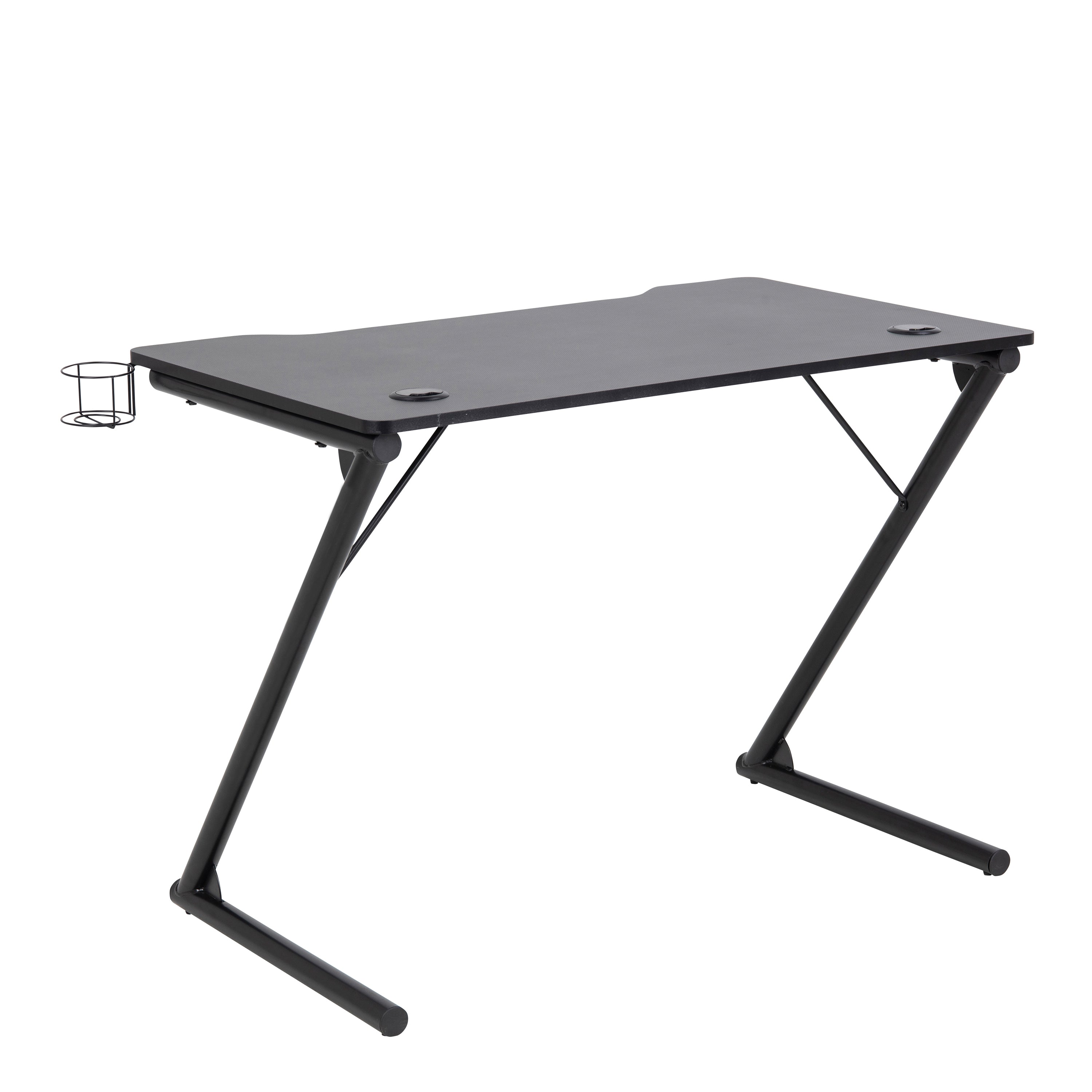 Trooper Gaming Desk in Black – FTG, view 3