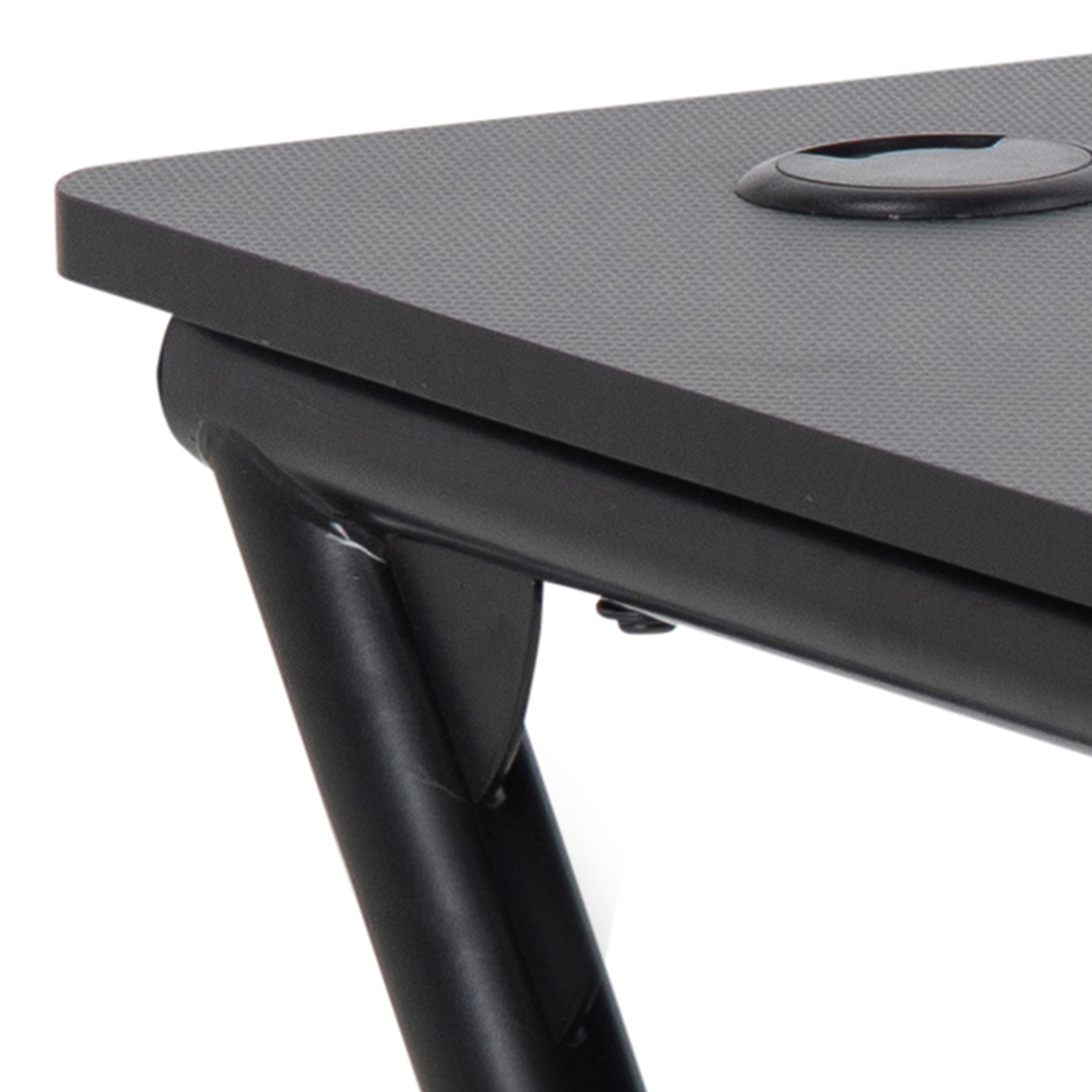 Trooper Gaming Desk in Black – FTG, view 5