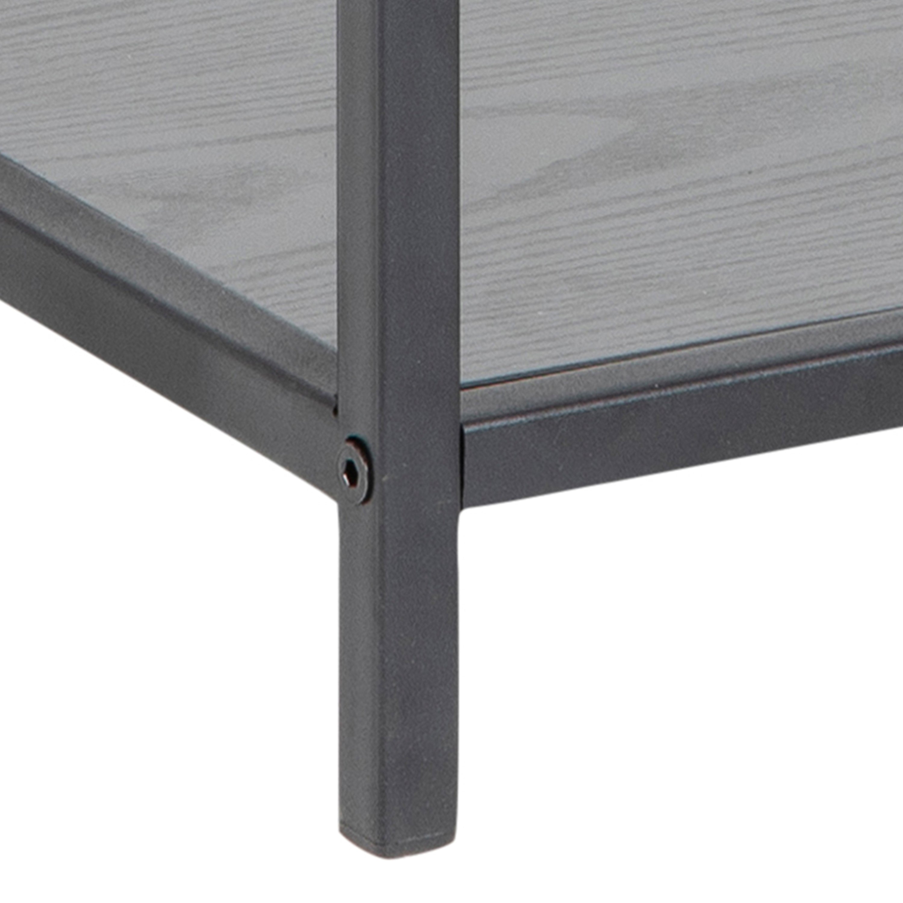 Seaford Bedside Table with 1 Drawer in Black – FTG, view 9