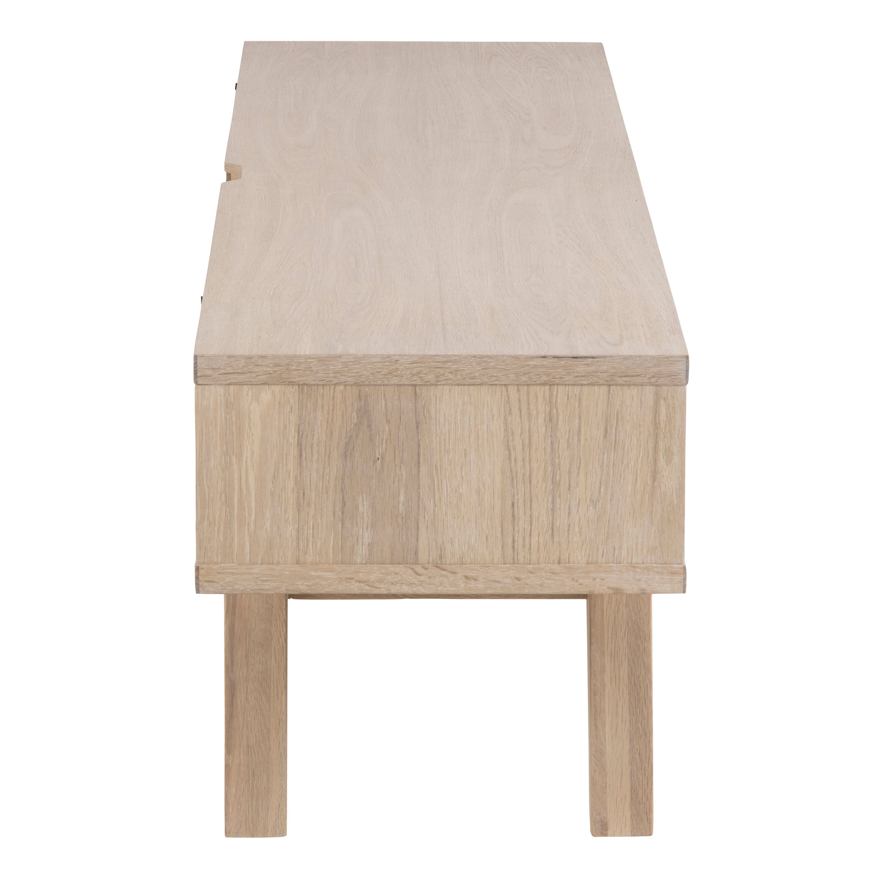 A-Line TV Unit with 2 Drawers in White Oak – FTG, view 3