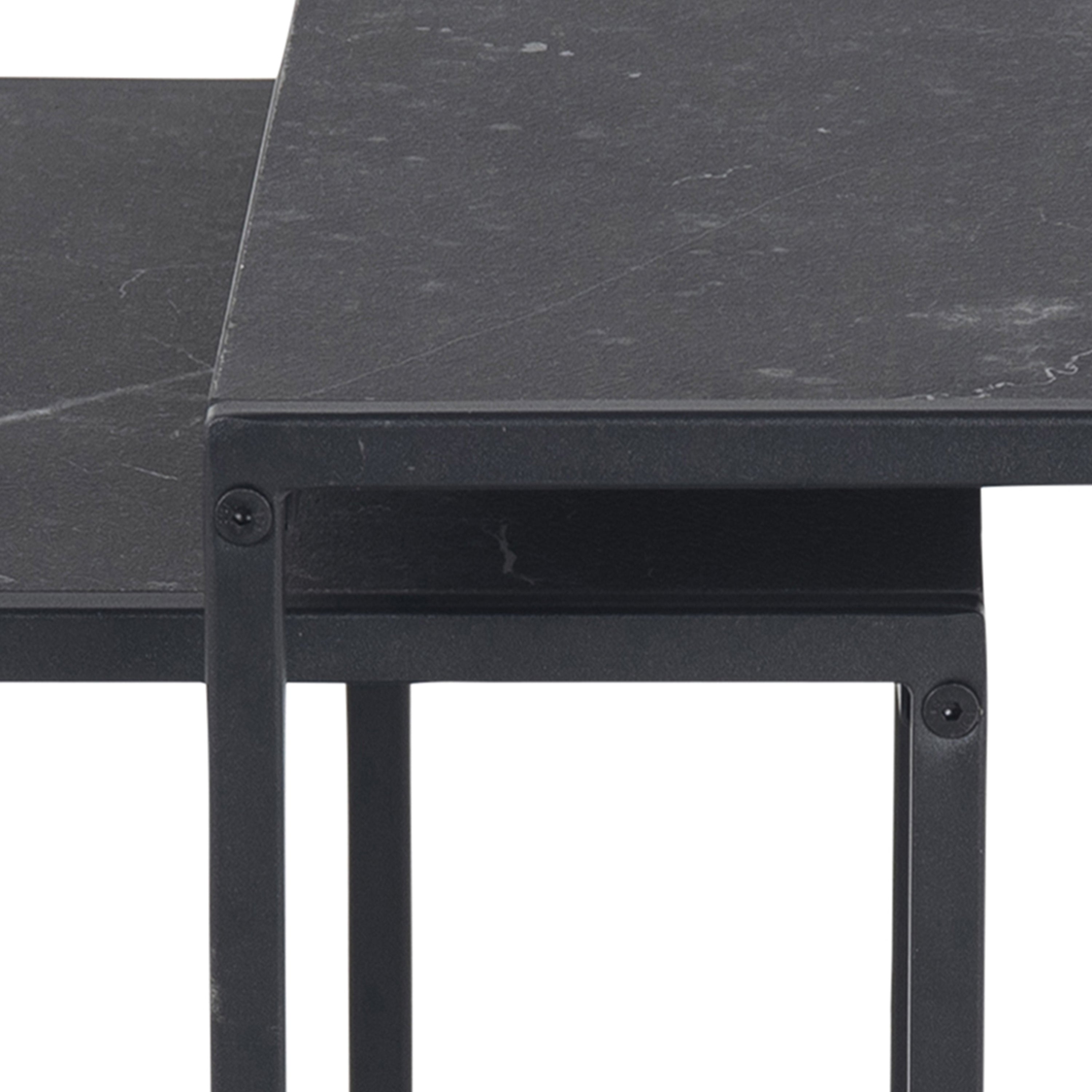 Infinity Nest of Tables in Black Matt Set of 2 – FTG, view 9