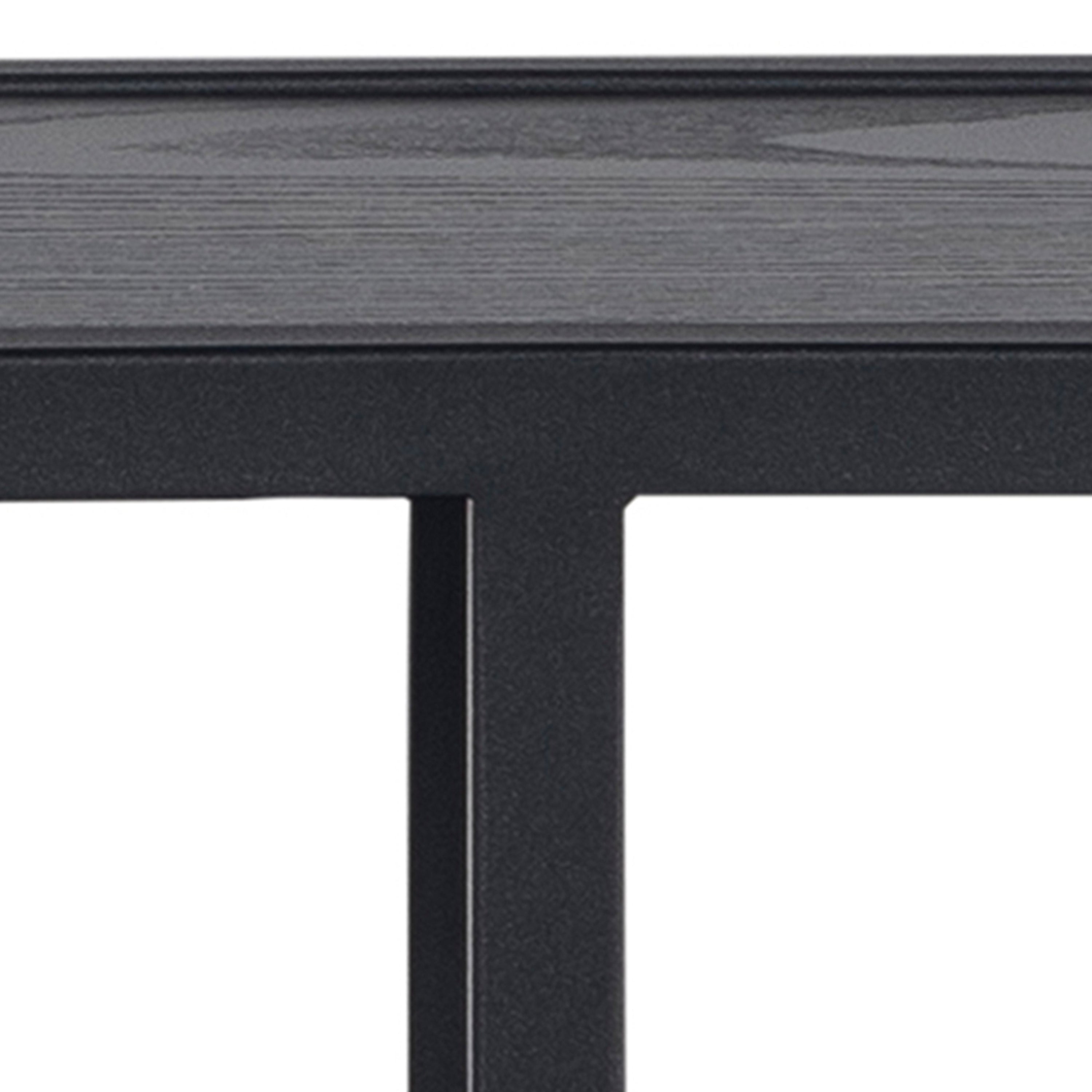 Seaford Octagonal Metal Wall Shelf in Black – FTG, view 5