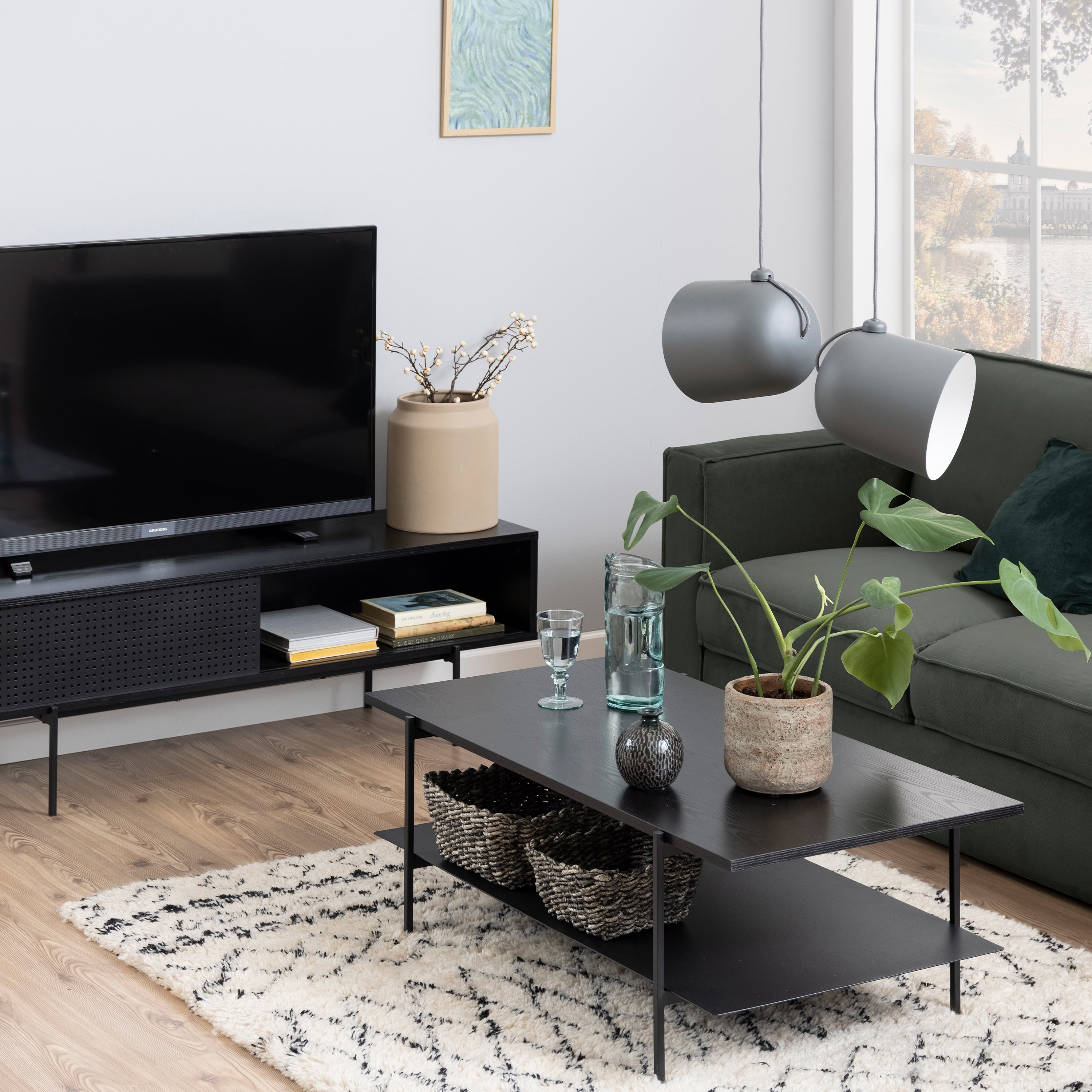 Angus Coffee Table in Black – FTG, view 3