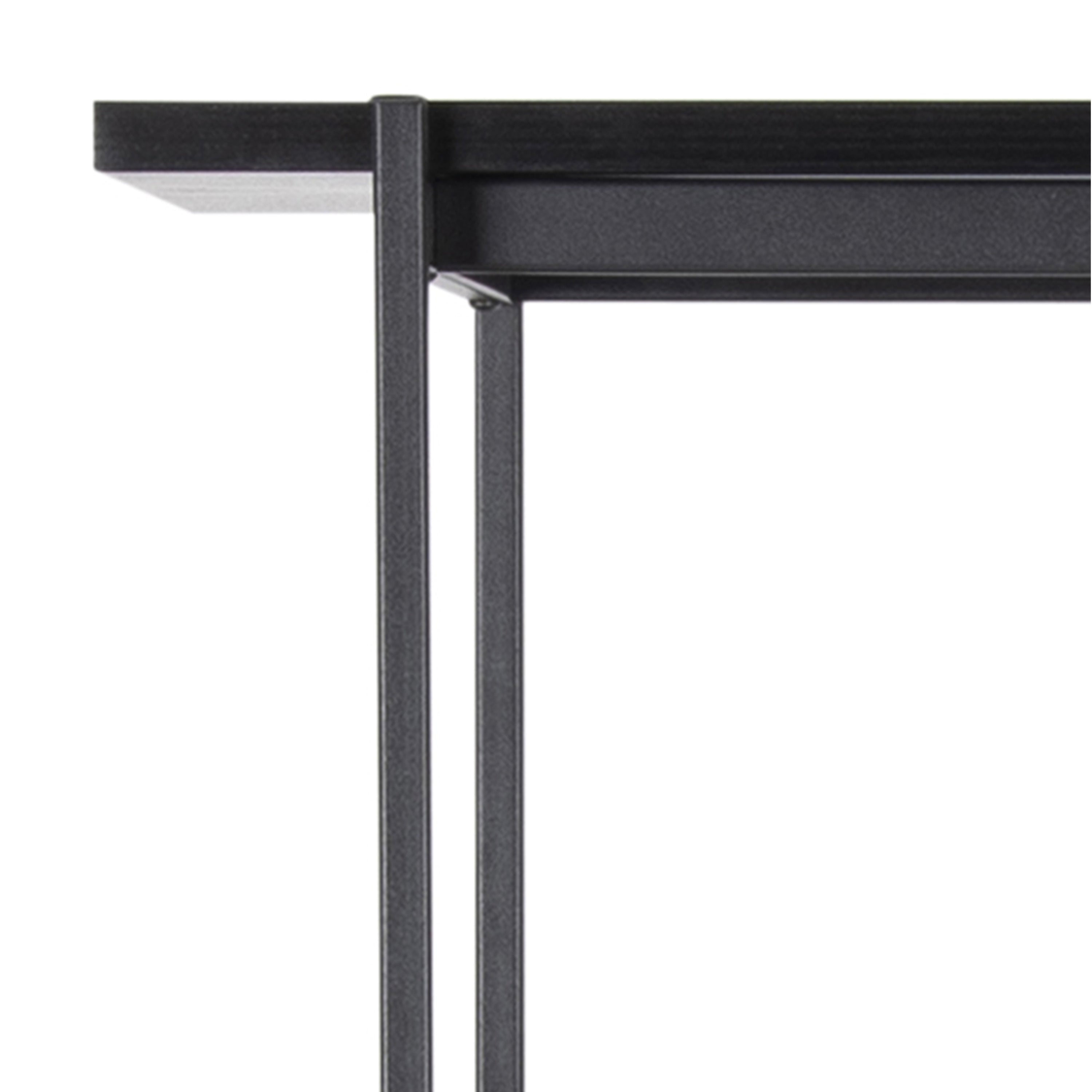 Angus Bookcase with 5 Shelves in Black – FTG, view 8