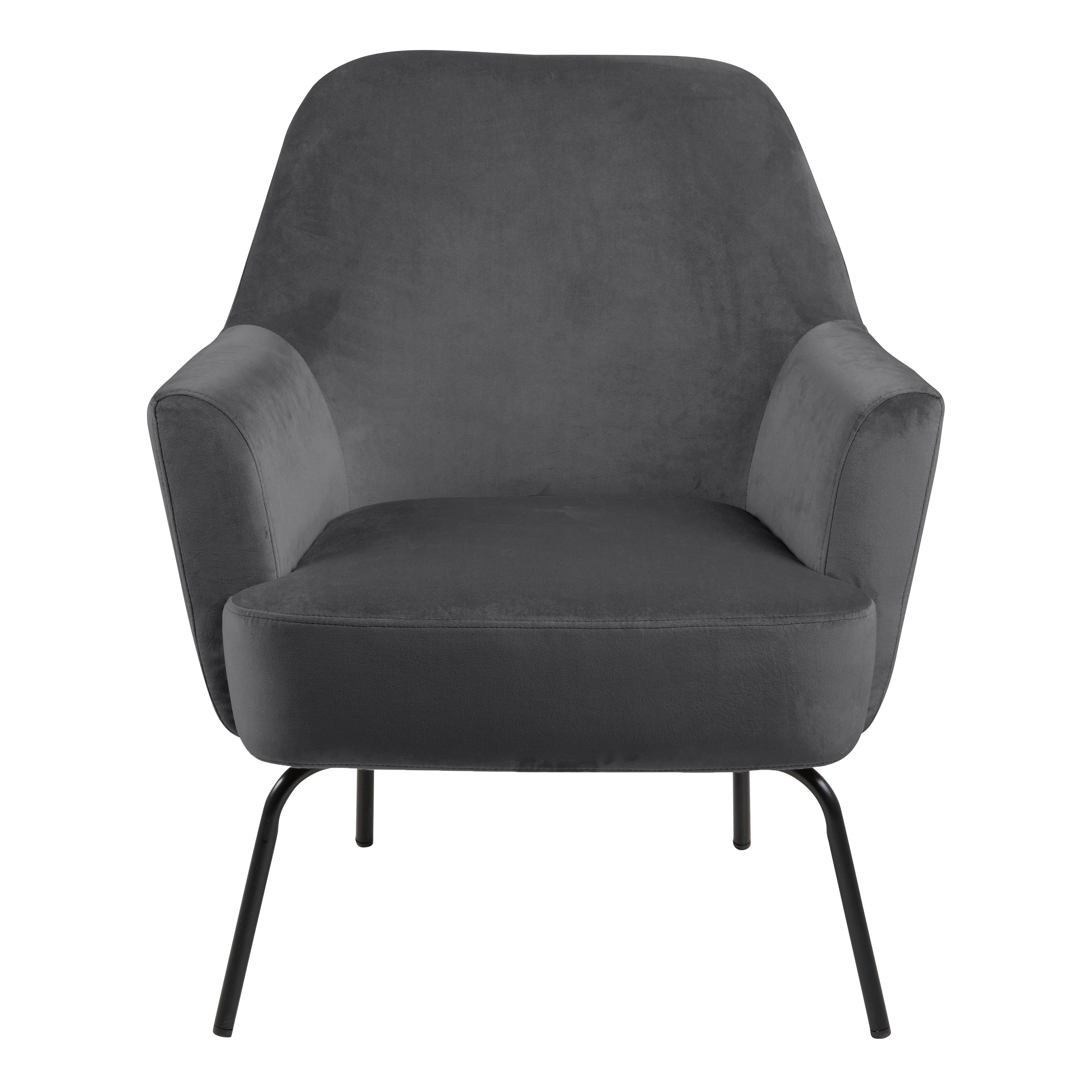 Melissa Lounge Chair in Dark Grey – FTG, view 2