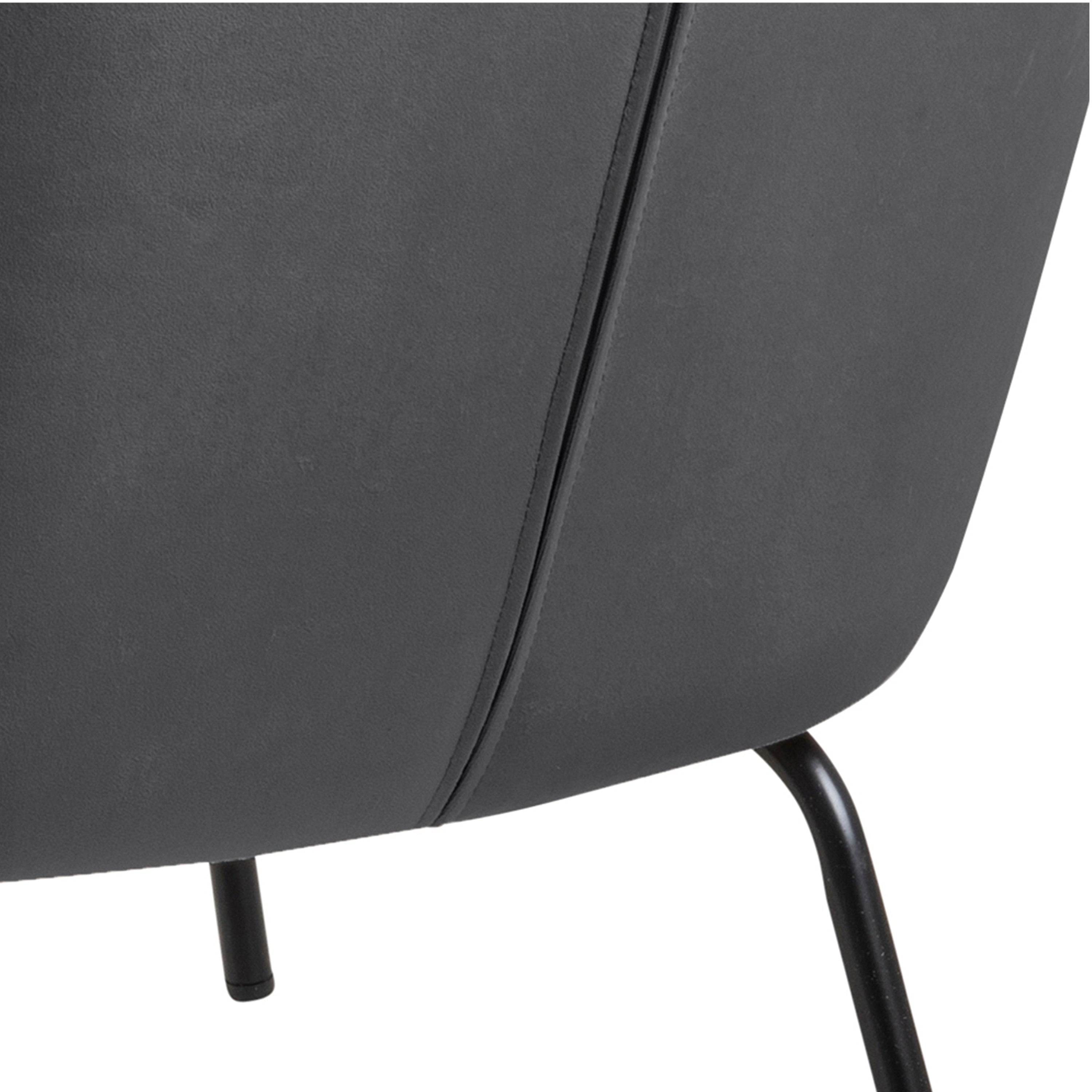 Melissa Lounge Chair in Dark Grey – FTG, view 7