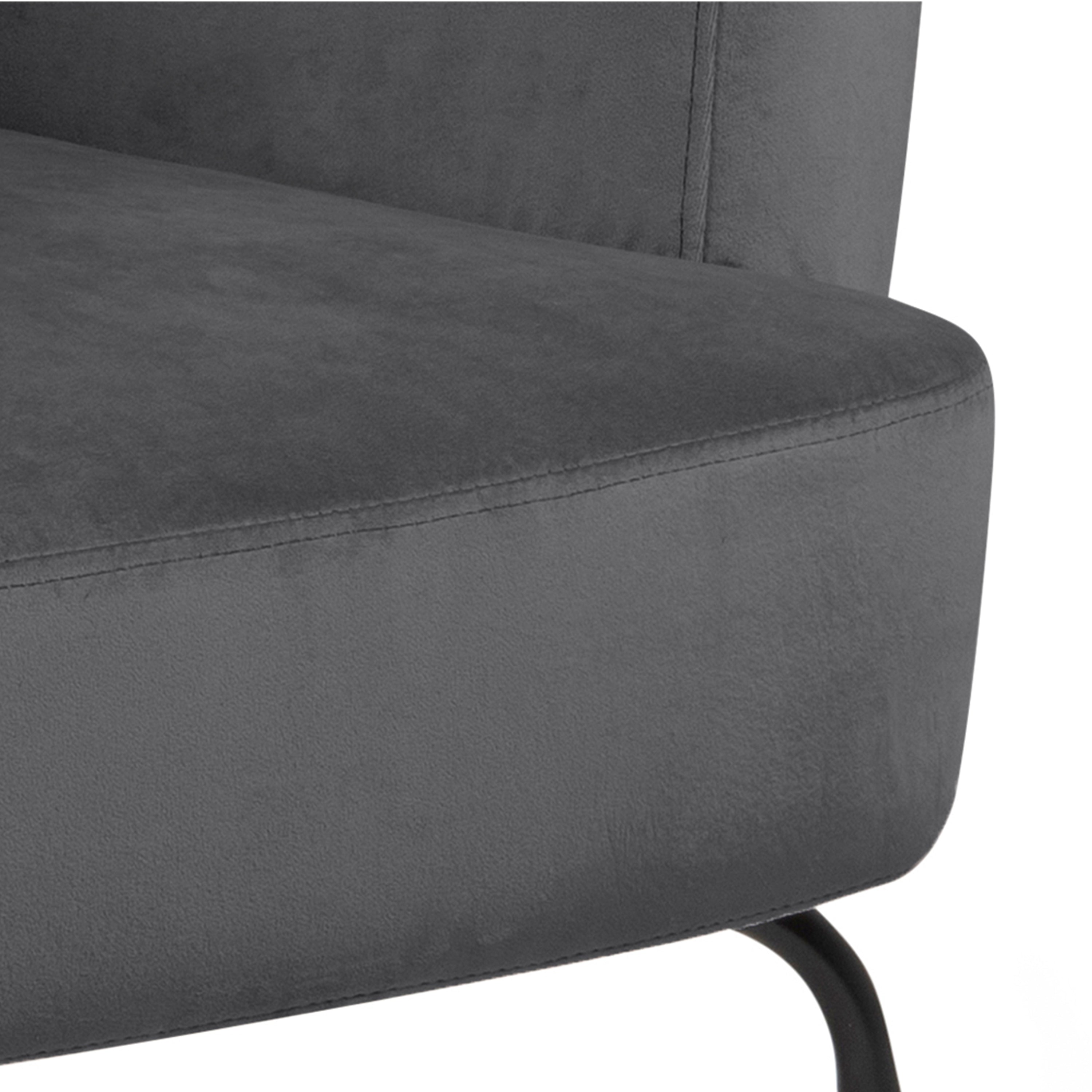 Melissa Lounge Chair in Dark Grey – FTG, view 8