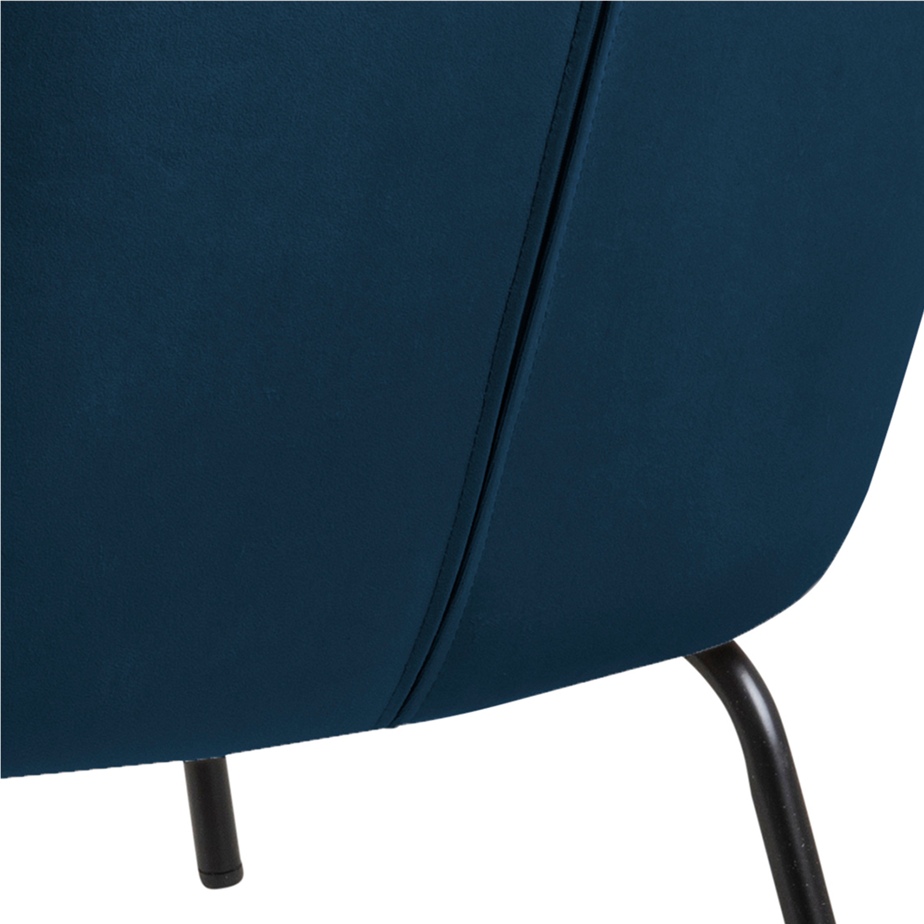Melissa Lounge Chair in Navy Blue – FTG, view 6