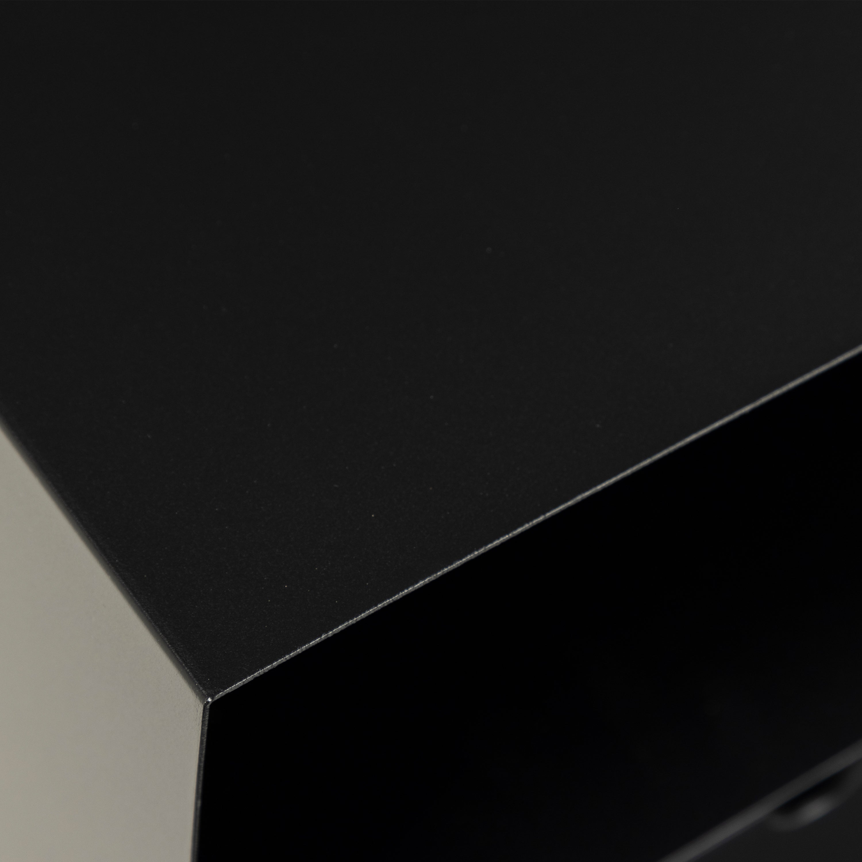 Joliet 1 Drawer Wallmounted Bedside Table in Matt Black – FTG, view 10
