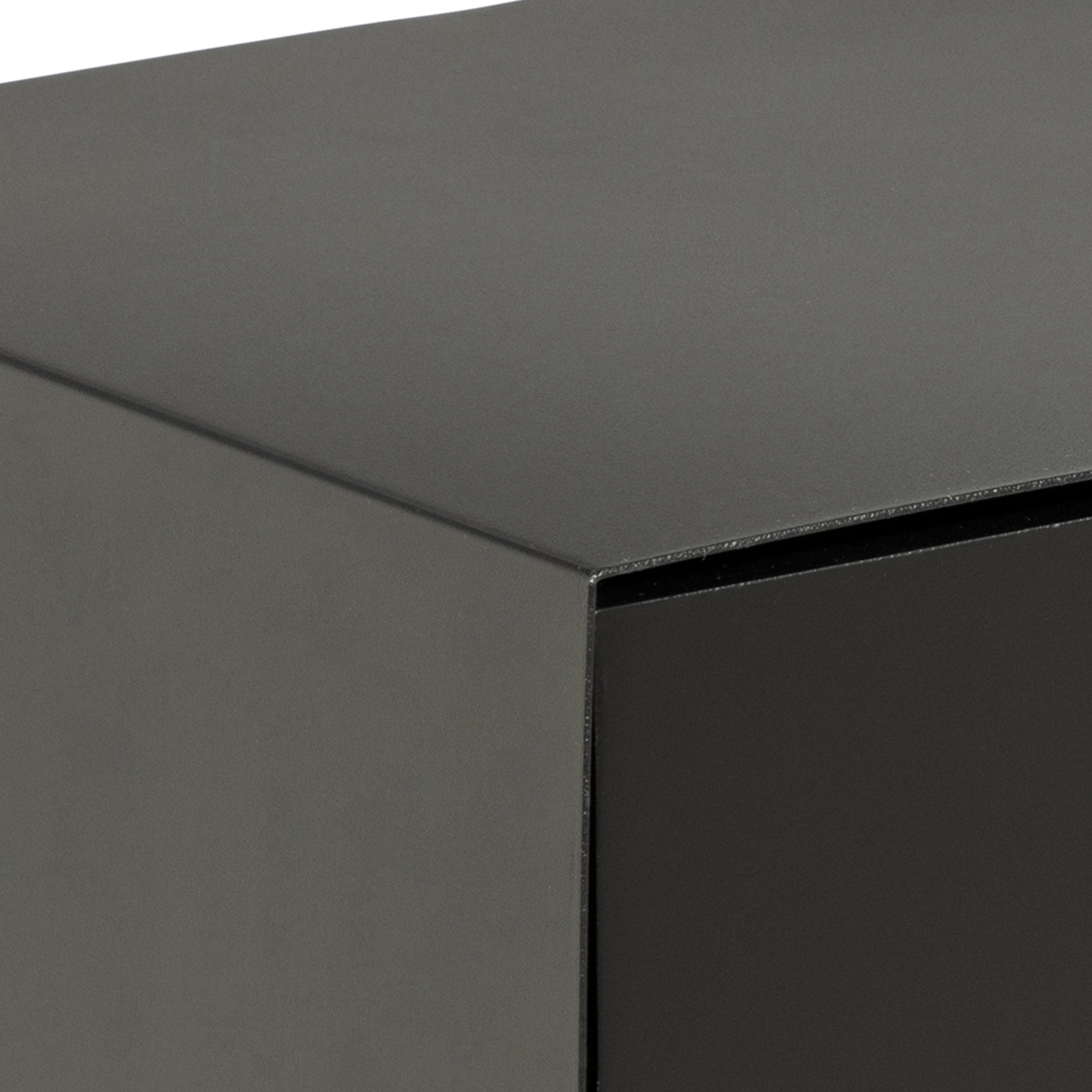 Joliet 1 Drawer Wallmounted Bedside Table in Matt Black – FTG, view 11