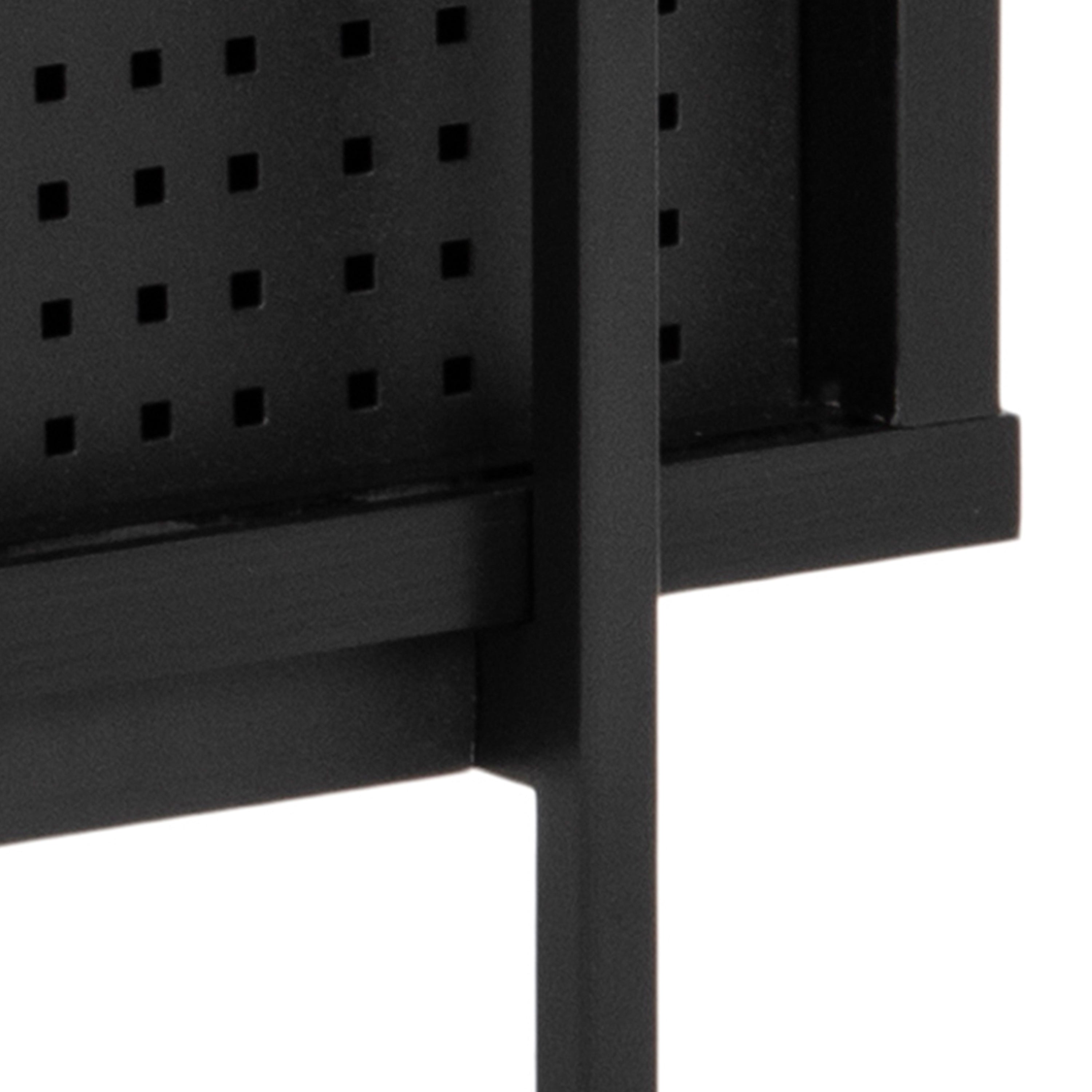 Angus Small Bookcase with 2 Sliding Doors in Black – FTG, view 12