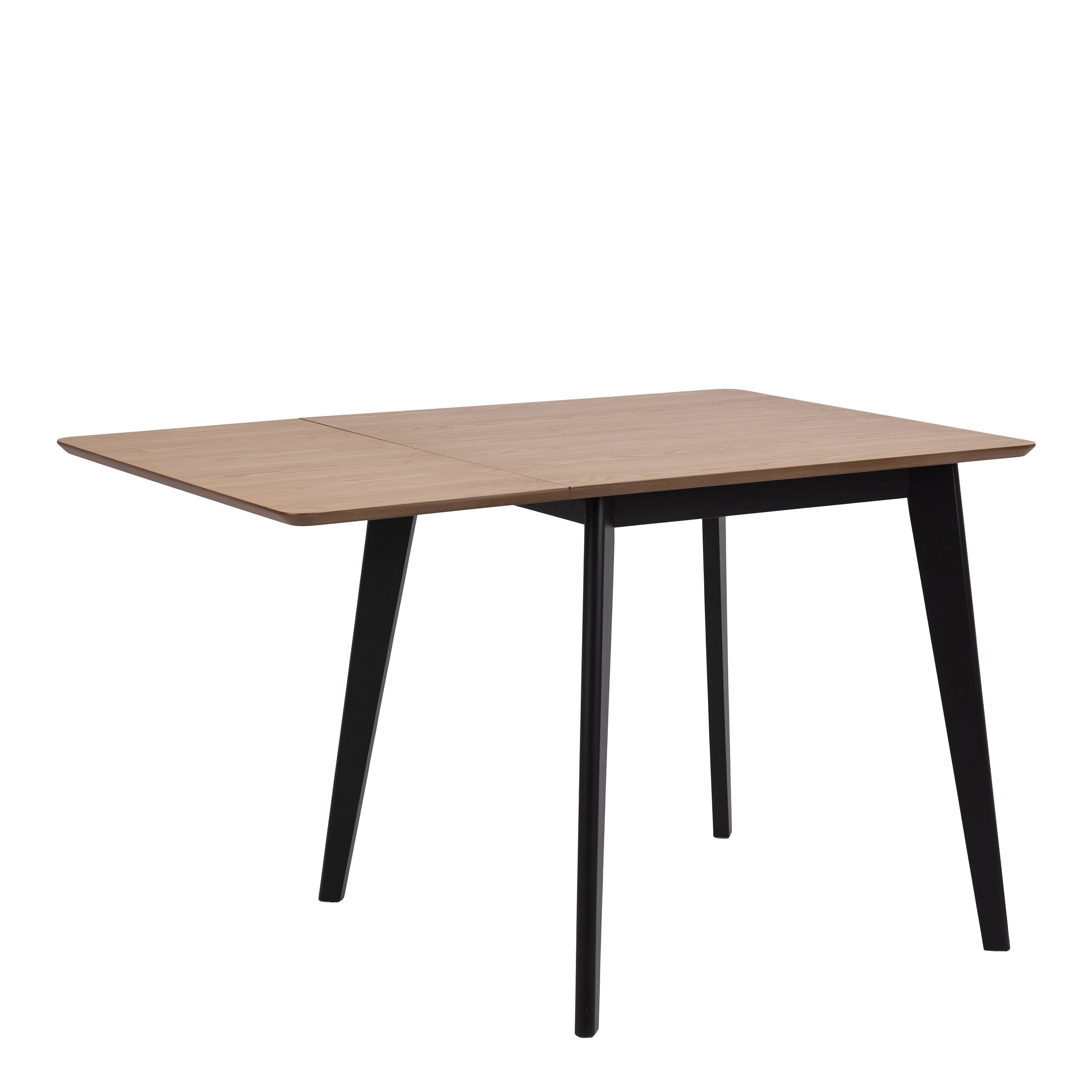 Roxby Extending Dining Table 80-120cm in Oak & Black – FTG, view 4