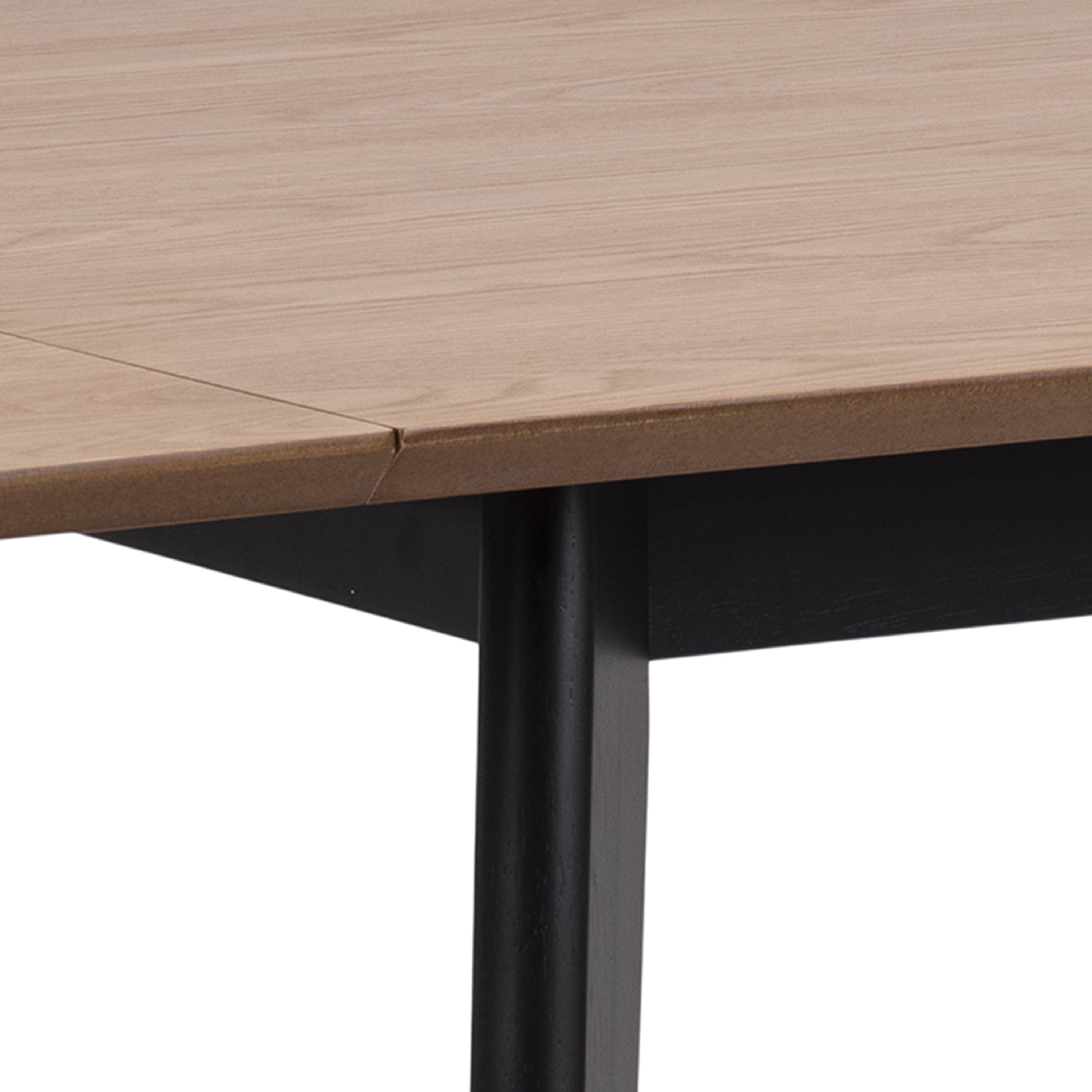 Roxby Extending Dining Table 80-120cm in Oak & Black Included 4 Roxby Dining Chairs in Black and Oak – FTG, view 5
